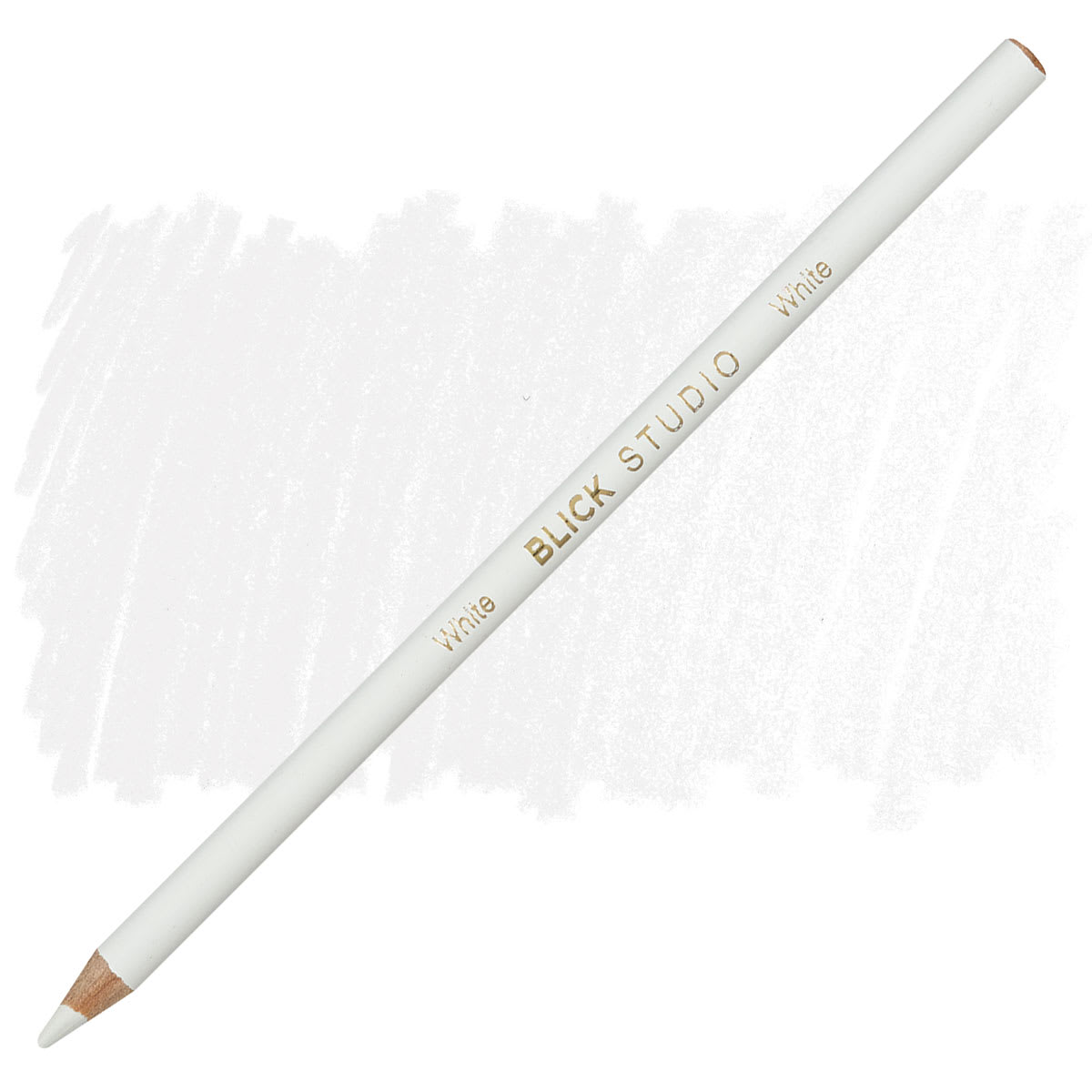 Blick Studio Artists' Colored Pencil - White pencil and swatch