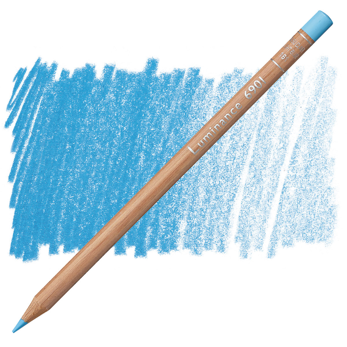 Caran d'Ache Luminance Colored Pencil - Light Blue pencil and swatch