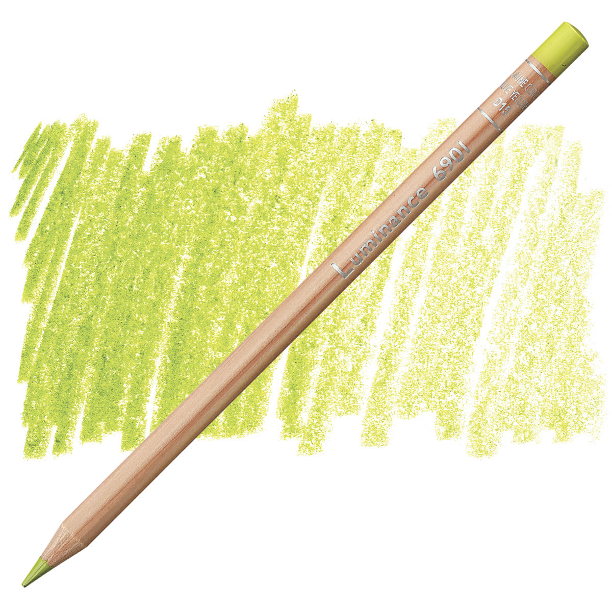 Caran d'Ache Luminance Colored Pencil - Olive Yellow pencil and swatch