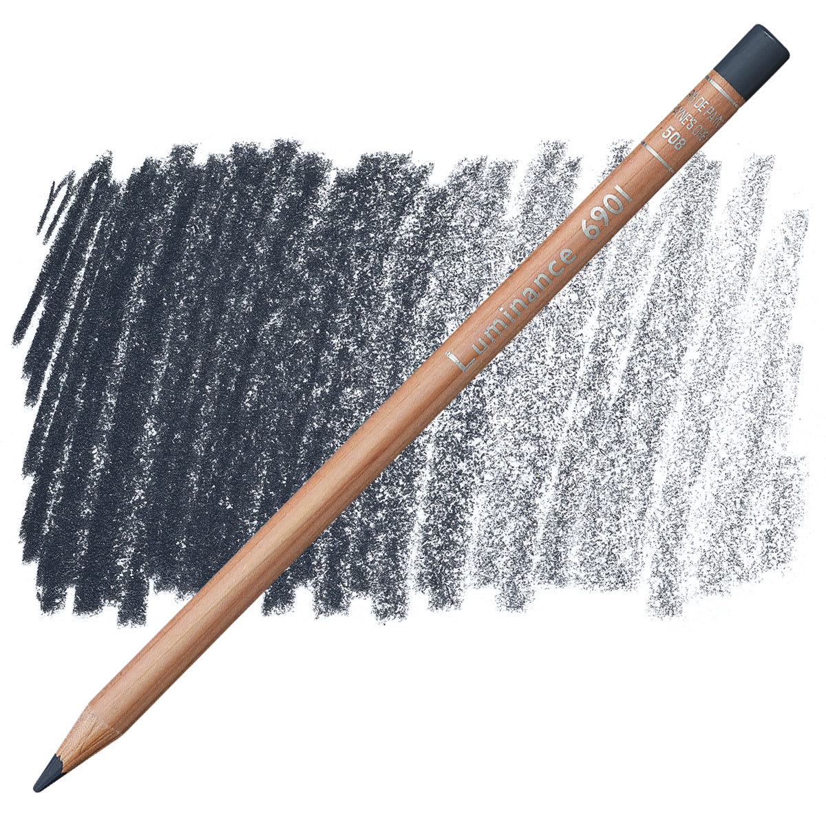 Caran d'Ache Luminance Colored Pencil - Payne's Gray pencil and swatch