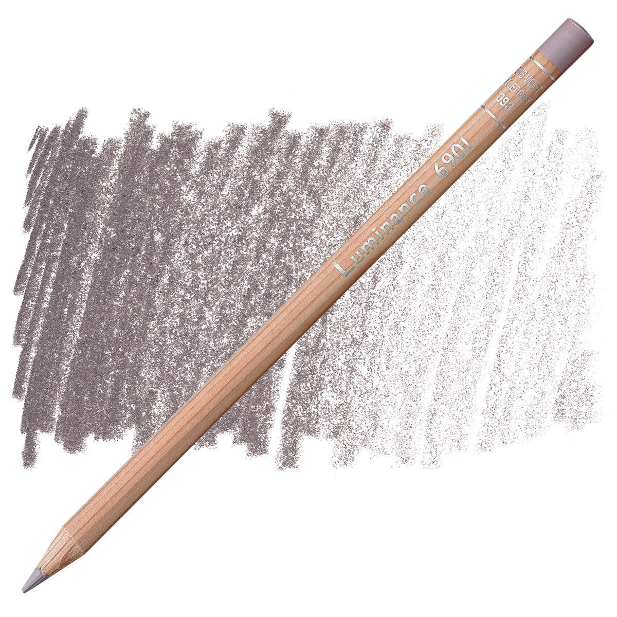 Caran d'Ache Luminance Colored Pencil - Violet Gray pencil and swatch