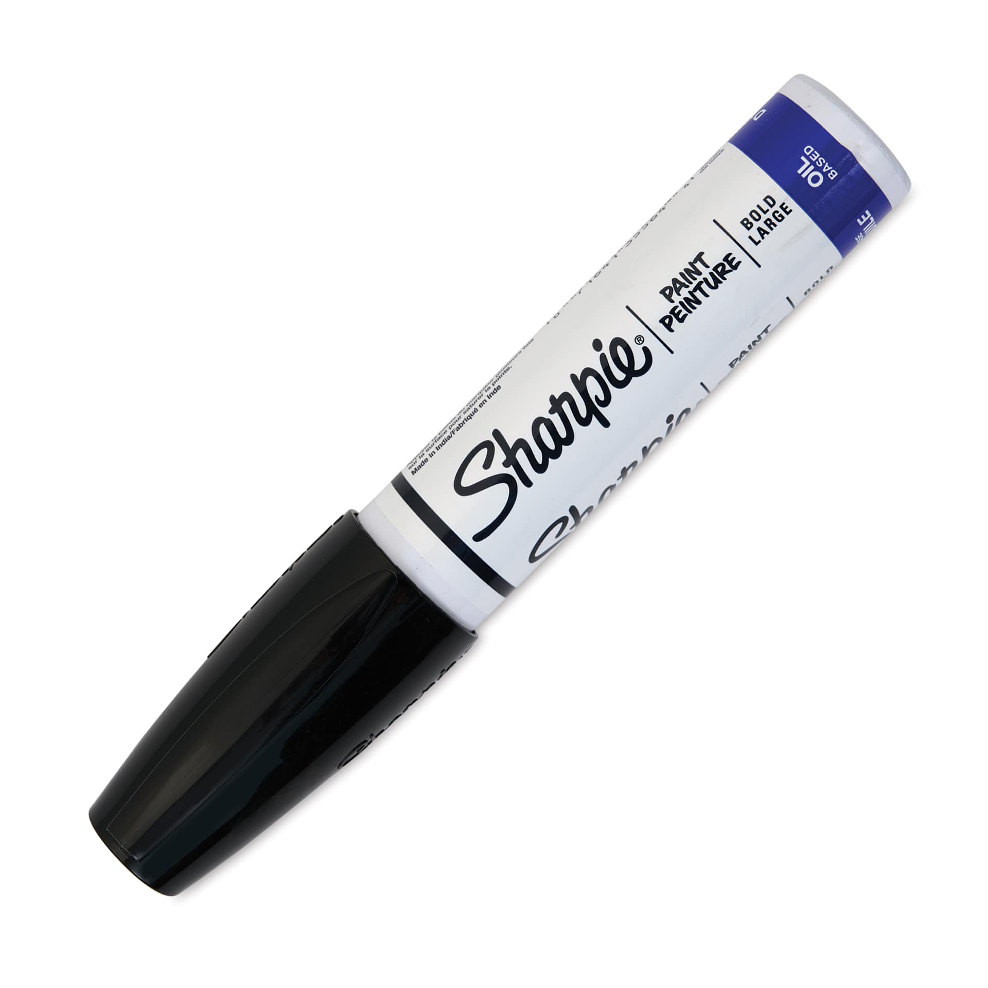 Sharpie Oil-Based Paint Marker - Black, Bold Point, cap on