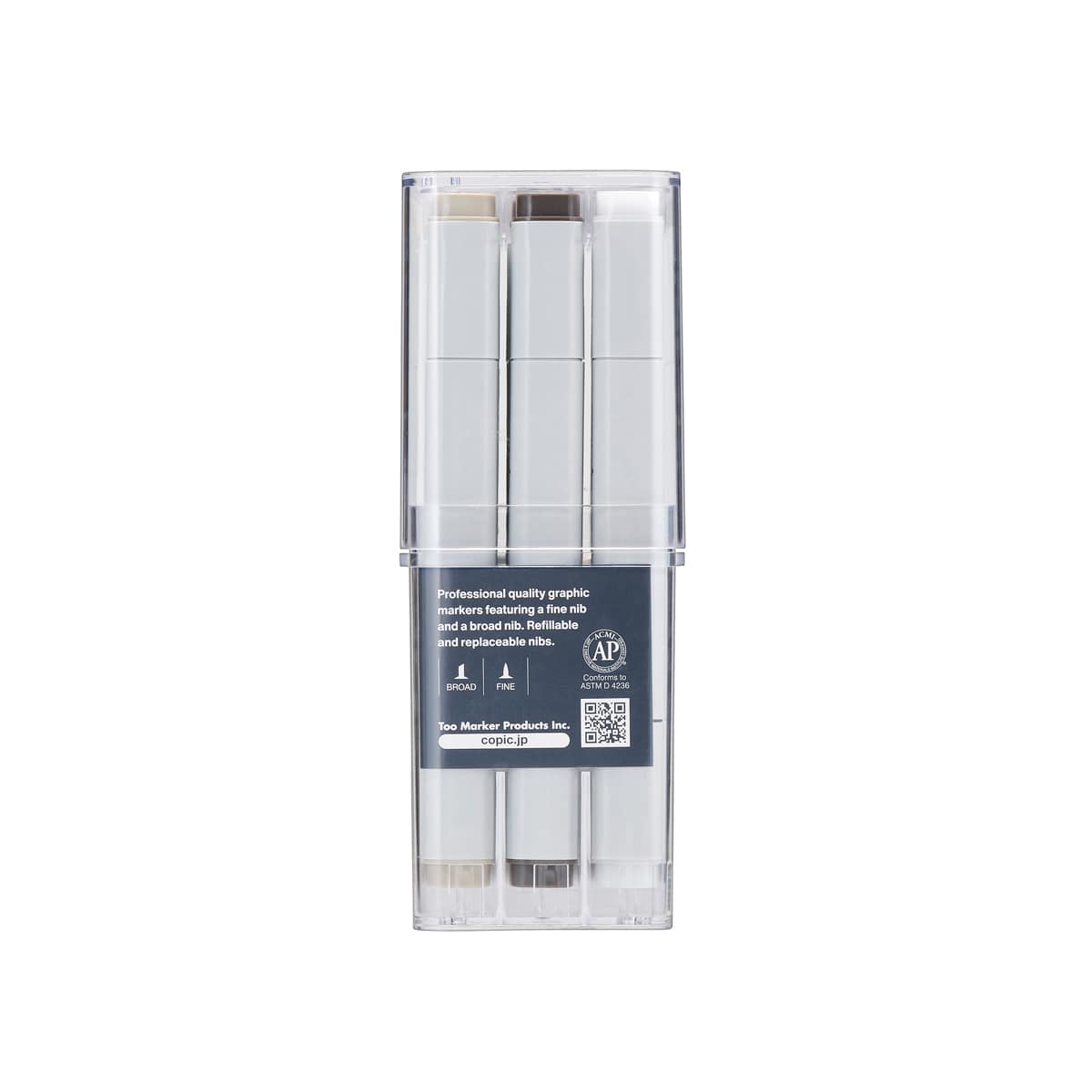 Copic Classic Marker - Set of 12, Warm Gray
