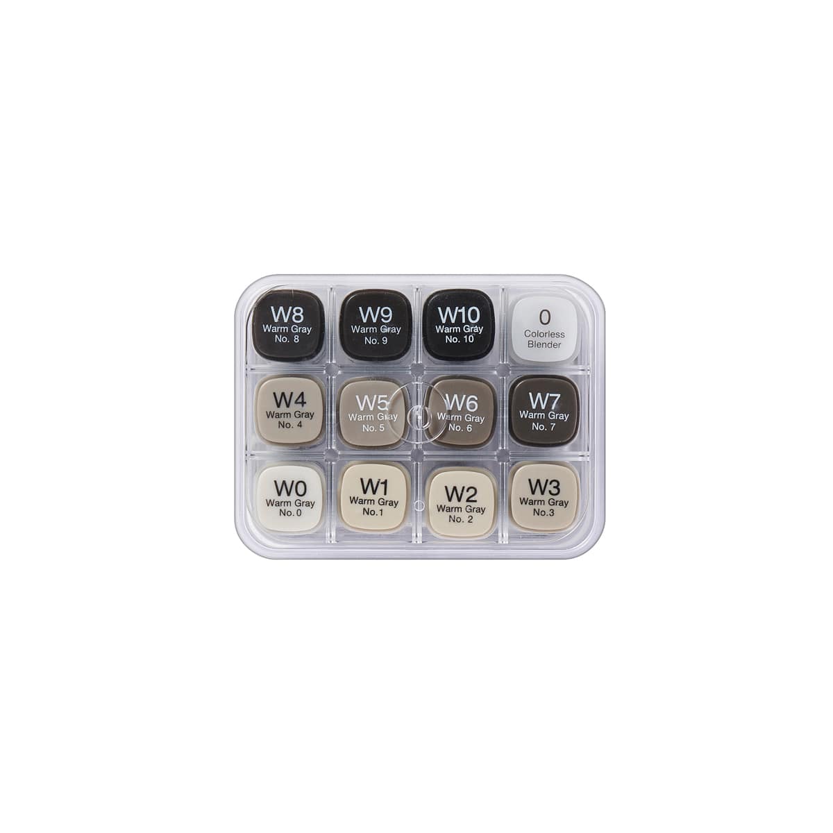 Copic Classic Marker - Set of 12, Warm Gray