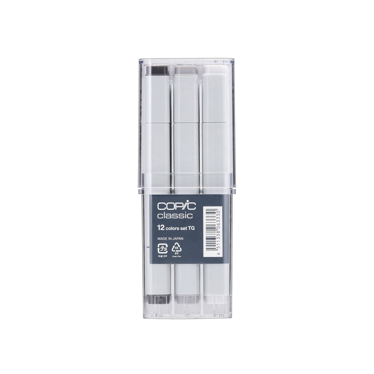 Copic Classic Marker - Set of 12, Toner Gray