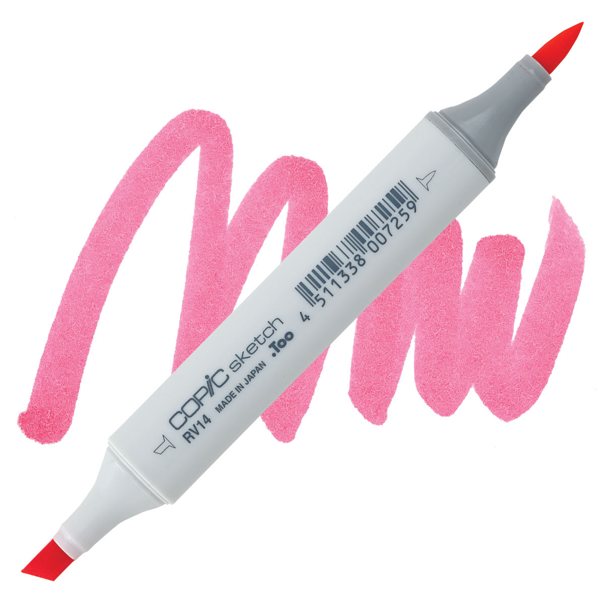 Copic Sketch Marker - Begonia Pink RV14 marker and swatch