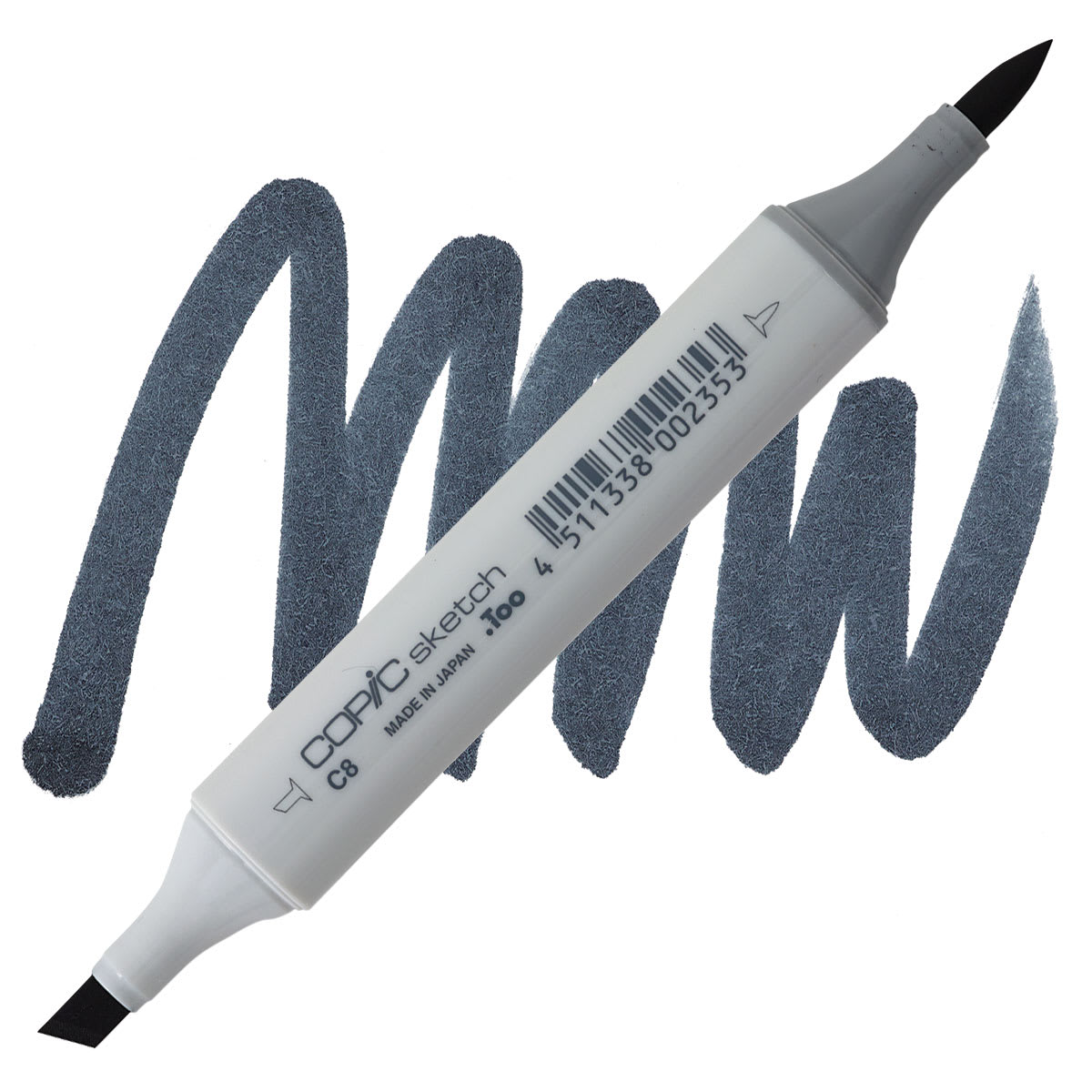 Copic Sketch Marker - Cool Gray C8 marker and swatch