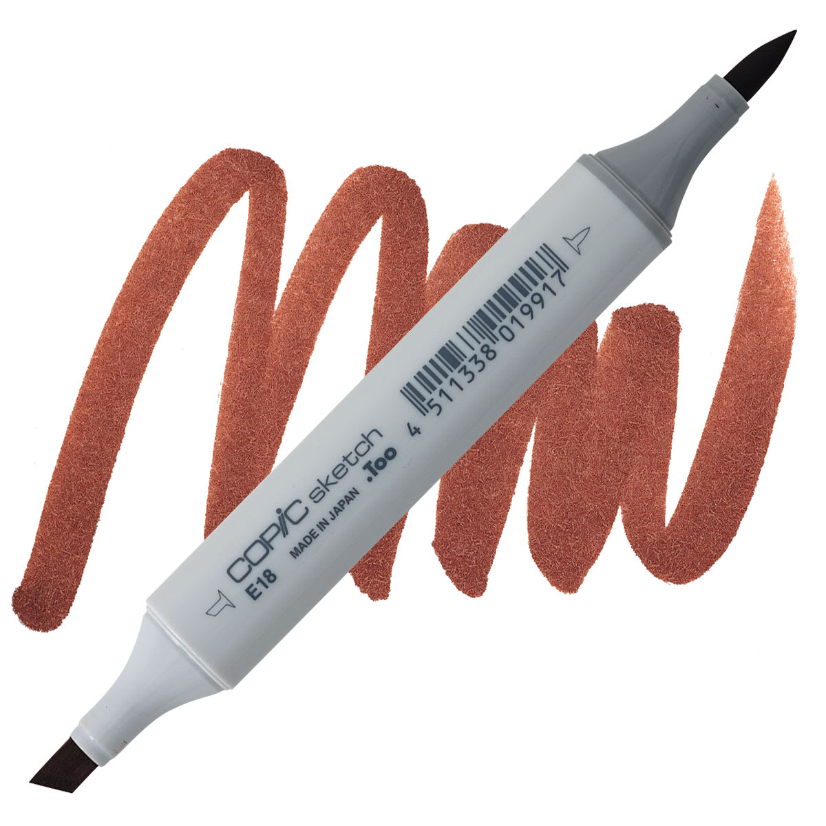 Copic Sketch Marker - Copper E18 marker and swatch