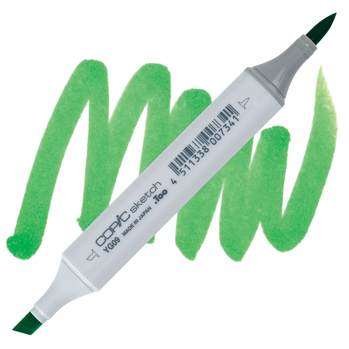 Copic Sketch Marker - Lettuce Green YG09 marker and swatch