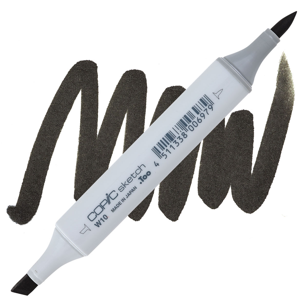 Copic Sketch Marker - Warm Gray W10 marker and swatch