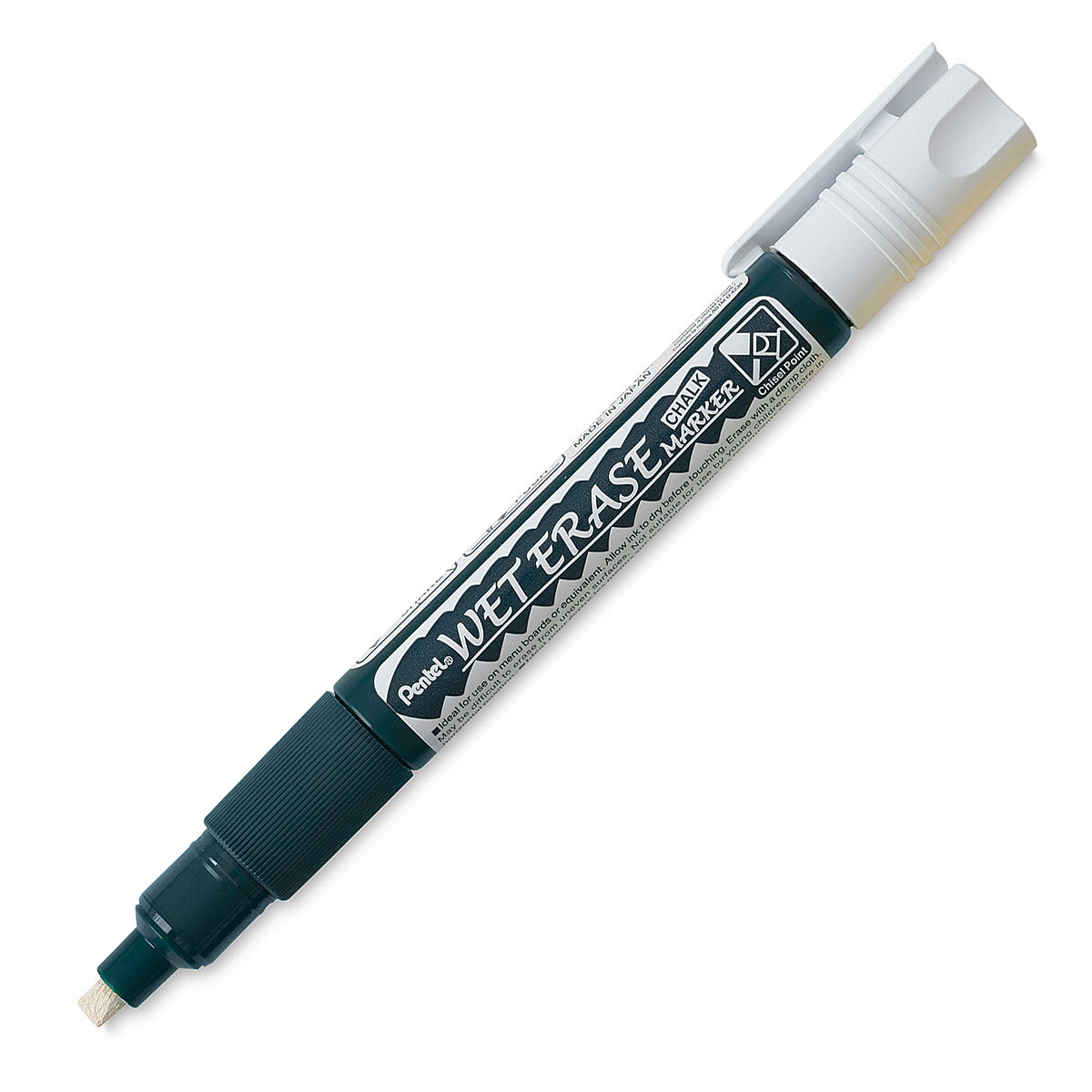 Pentel Wet Erase Chalk Markers - Chisel Point, White