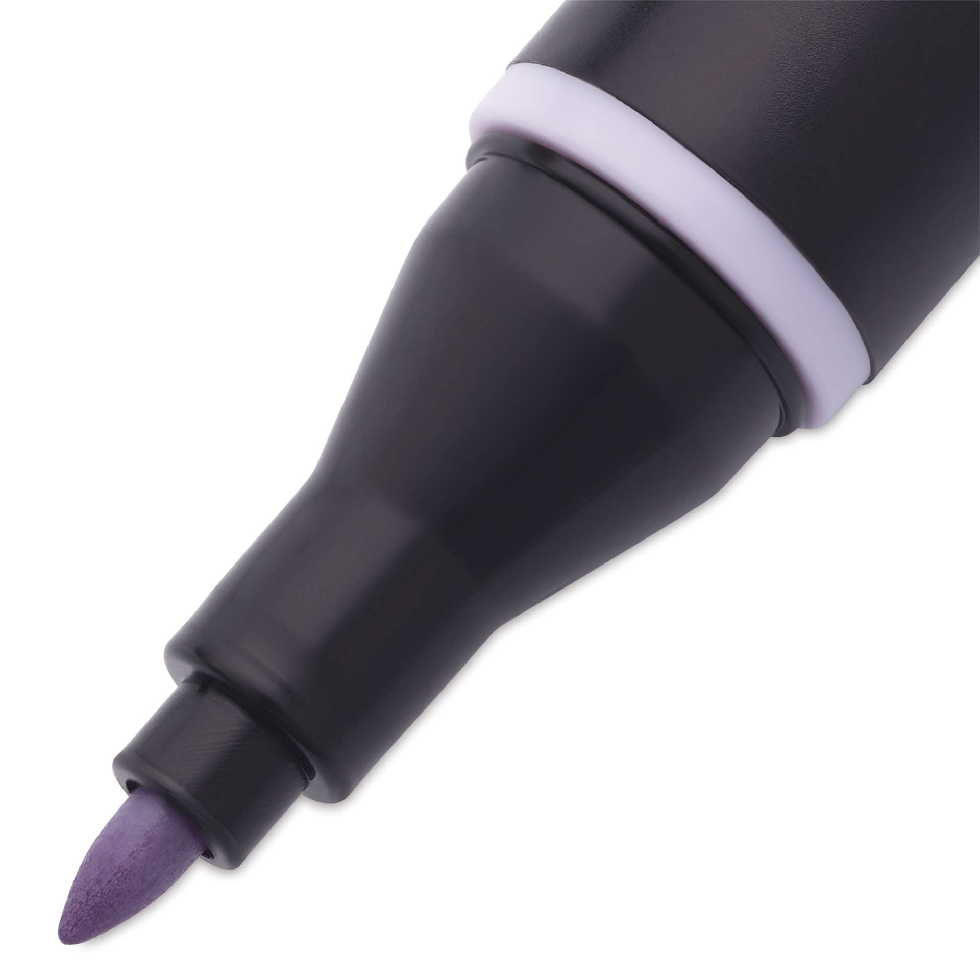Blick Studio Alcohol Art Marker - 045 Gray Lavender, close-up of the fine tip