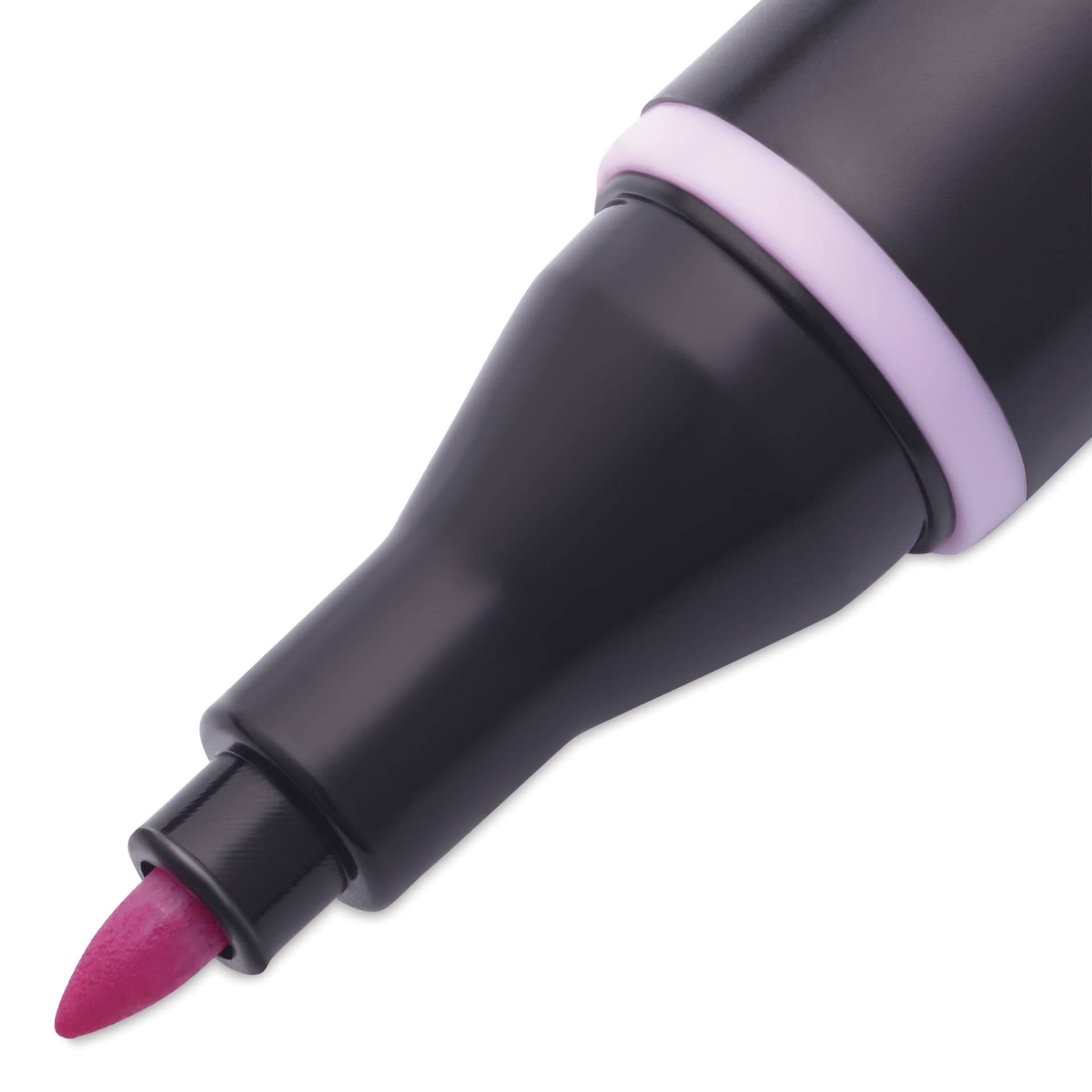 Blick Studio Alcohol Art Marker - 126 Lavender Pink, close-up of the fine tip