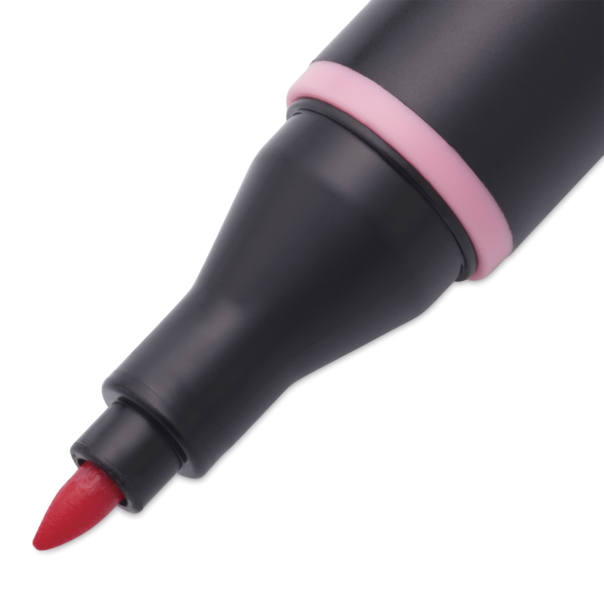 Blick Studio Alcohol Art Marker - 011 Coral Pink, close-up of the fine tip