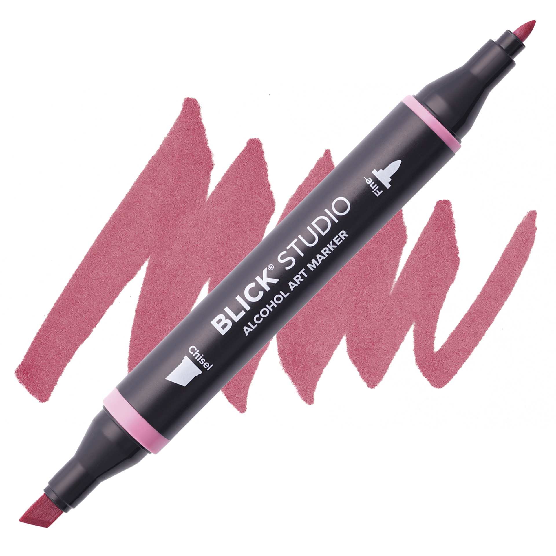 Blick Studio Alcohol Art Marker - 162 Dusty Rose, swatch and marker