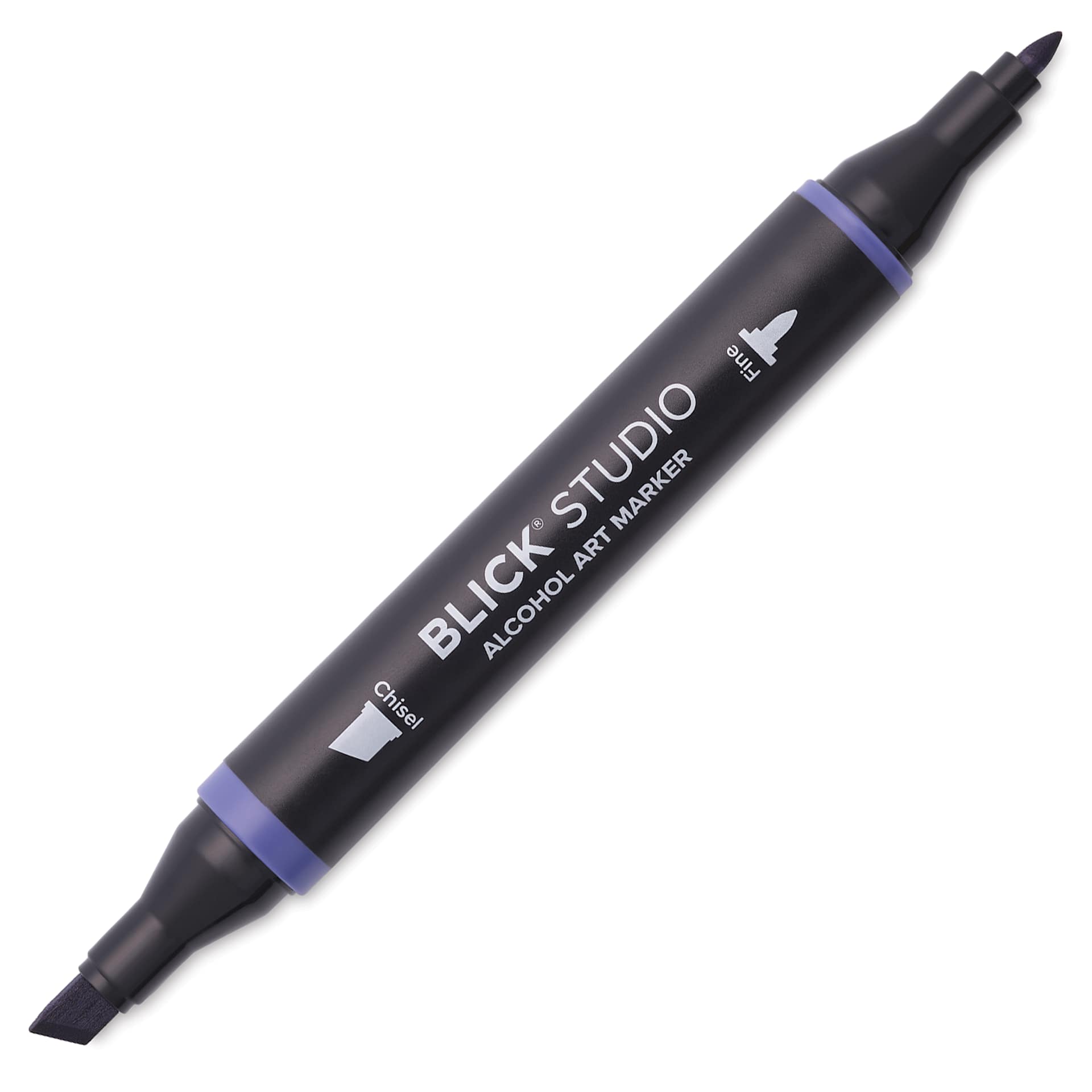 Blick Studio Alcohol Art Marker - 073 Deep Space Blue, marker with caps off