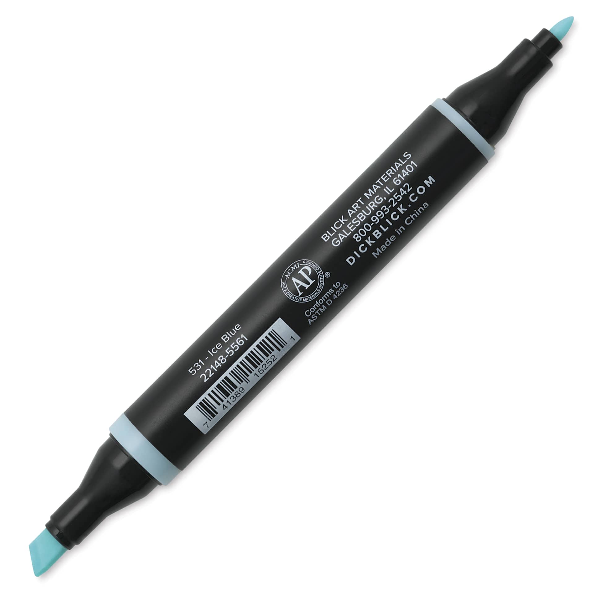 Blick Studio Alcohol Art Marker - 531 Ice Blue, caps off
