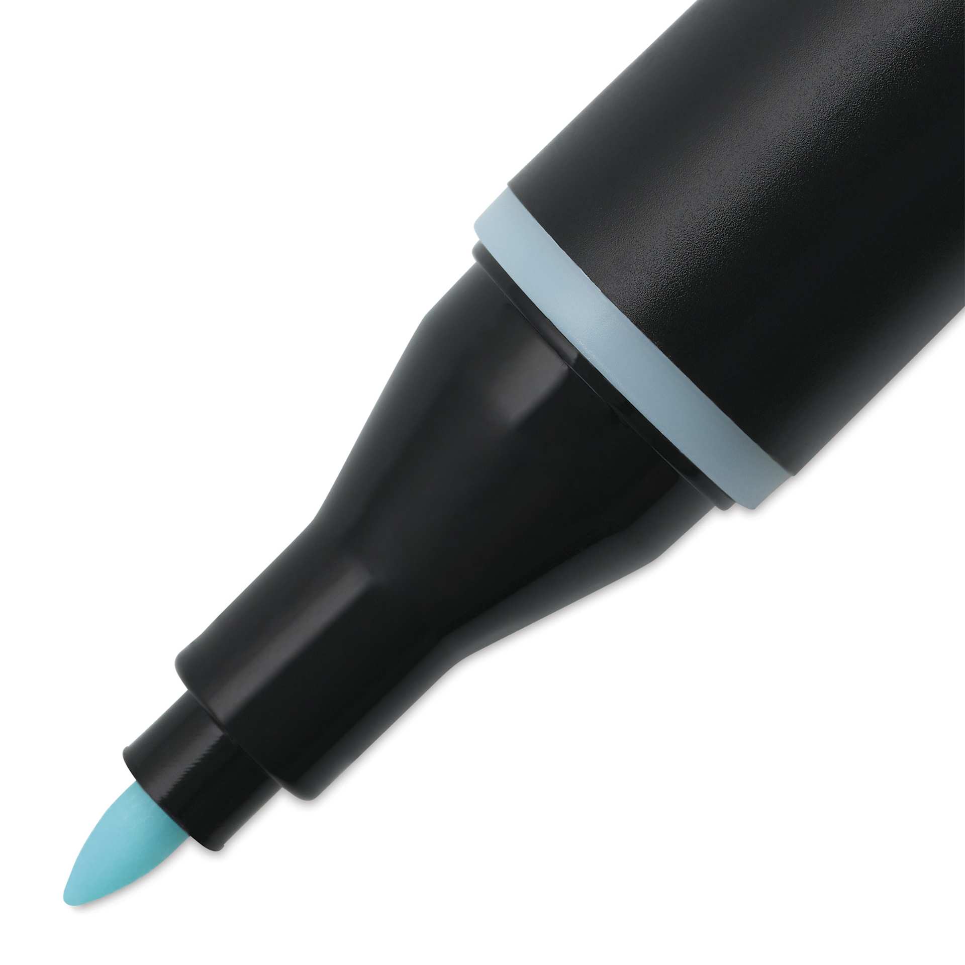 Blick Studio Alcohol Art Marker - 531 Ice Blue, close-up of the fine tip