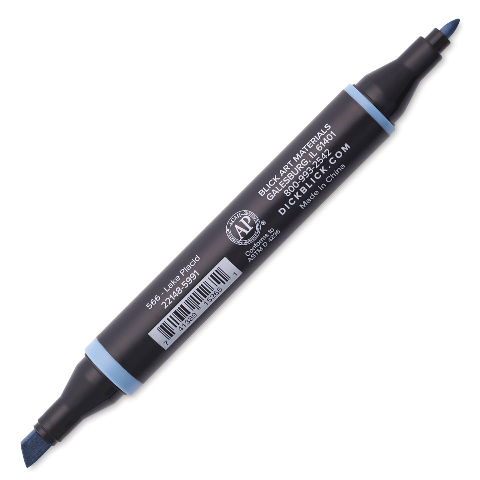 Blick Studio Alcohol Art Marker - 566 Lake Placid, marker with caps off