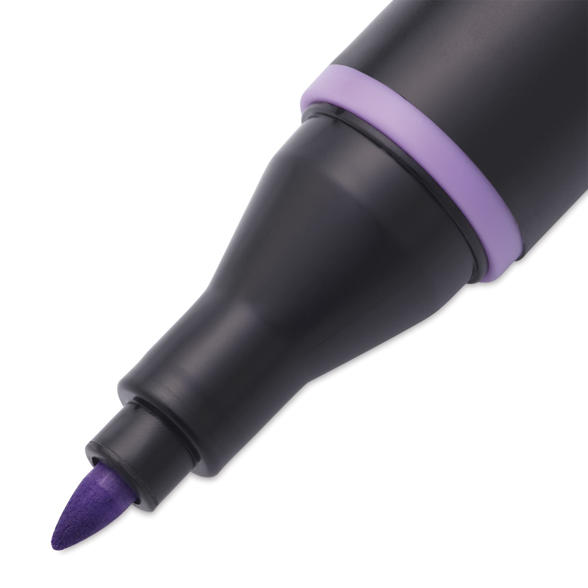 Blick Studio Alcohol Art Marker - 010 Purple, close-up of bullet tip