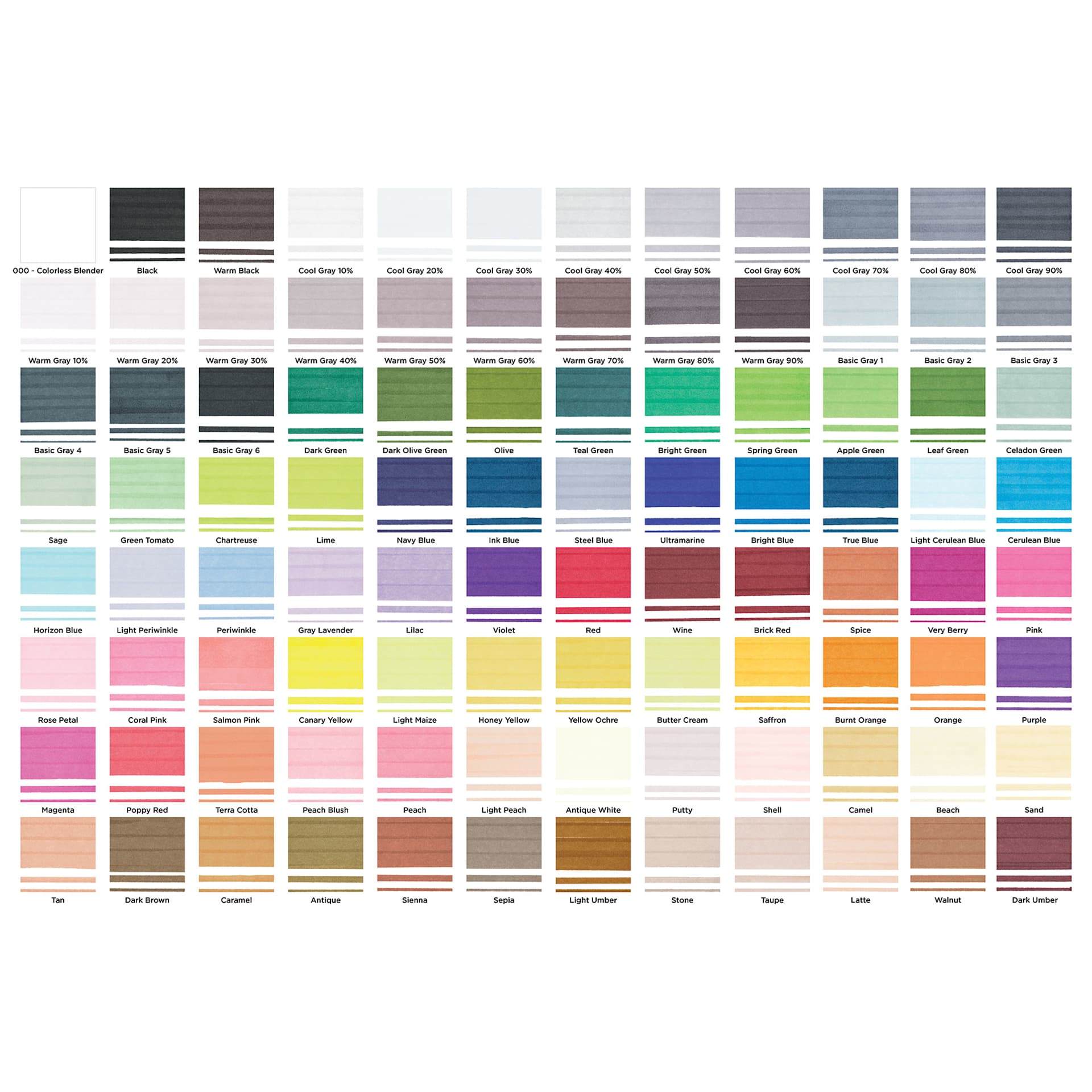 96 available colors in the Blick Studio Markers 96 available colors in the Blick Studio Markers