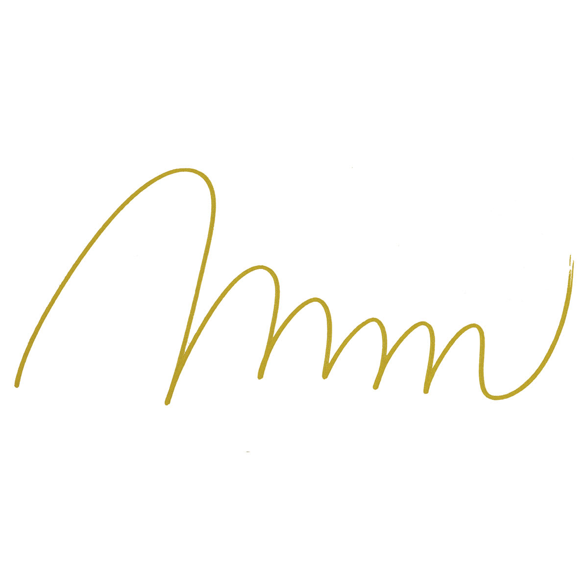 Decocolor Acrylic Paint Marker - Metallic Gold, Fine swatch