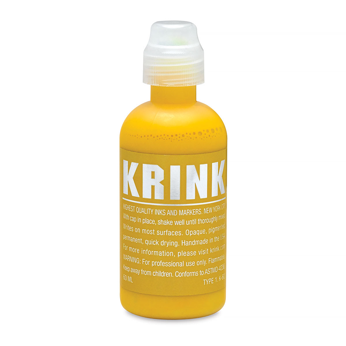 KRINK K-60 Paint Marker - Yellow
