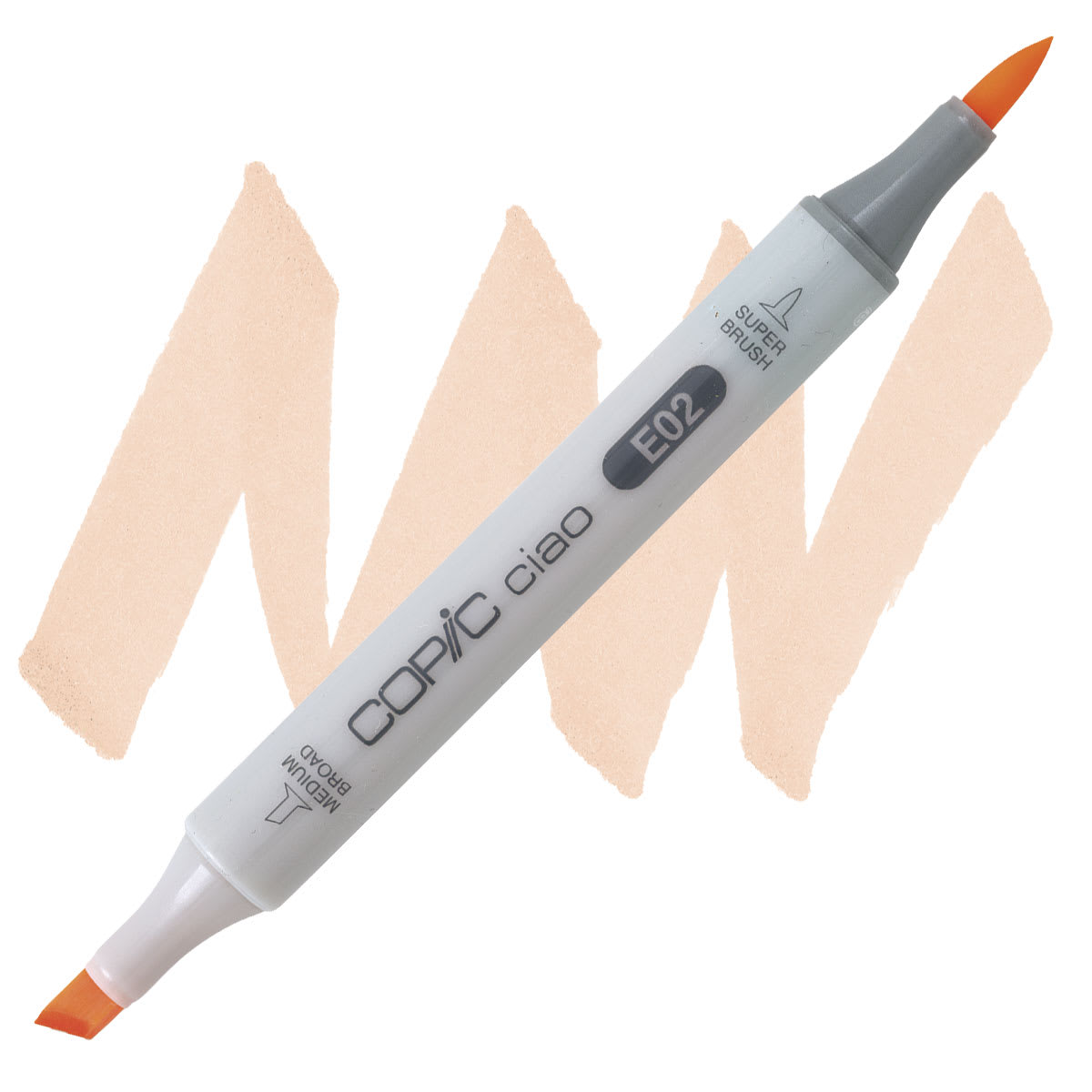 Copic Ciao Double Ended Marker - Fruit Pink E02 marker and swatch