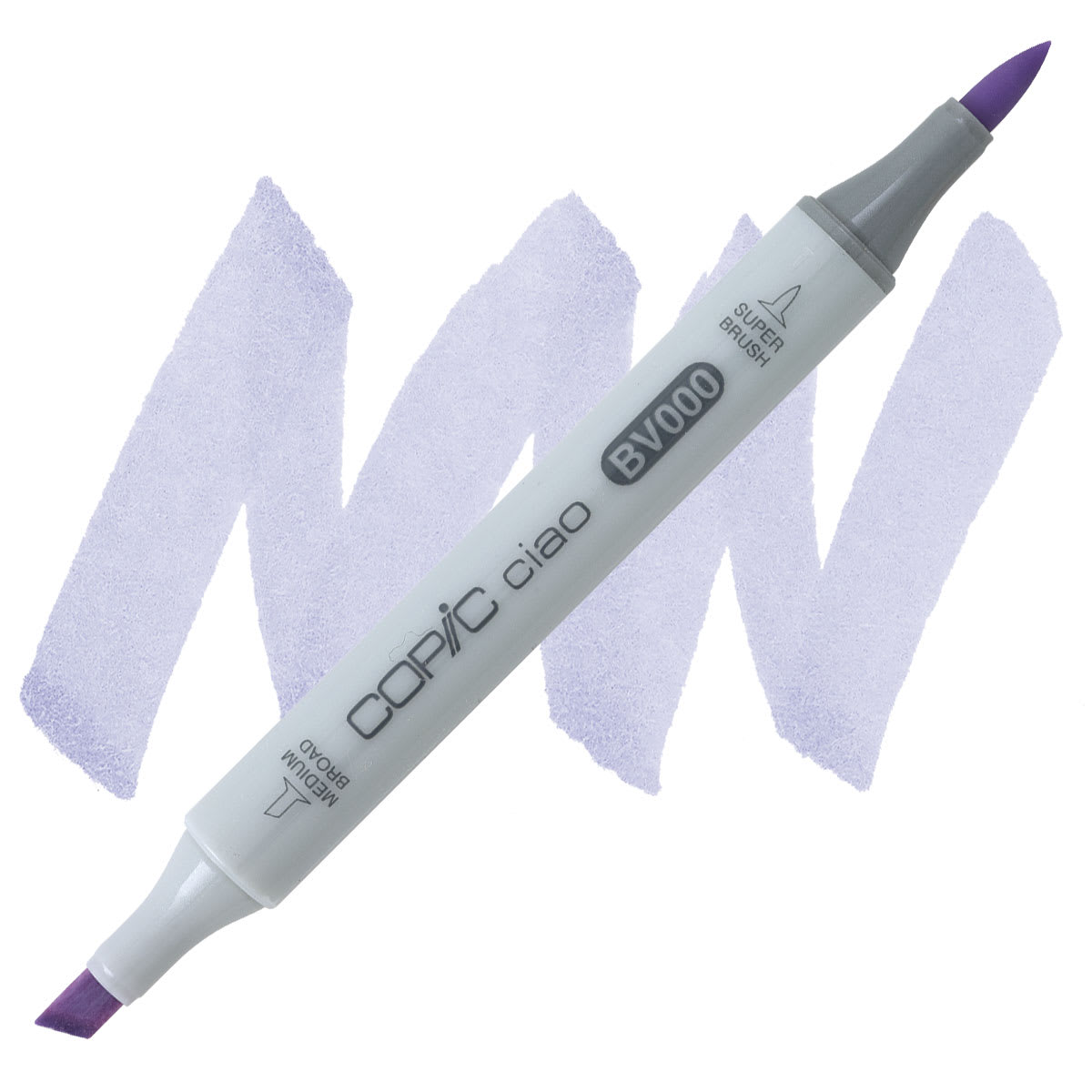 Copic Ciao Double Ended Marker - Iridescent Mauve BV000 marker and swatch