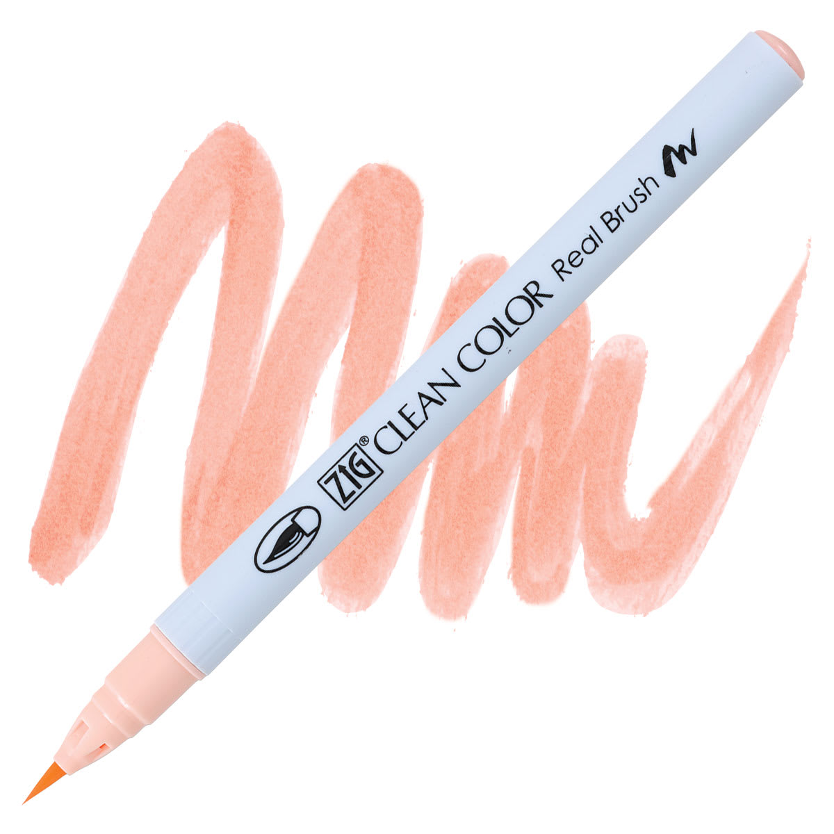 Kuretake Zig Clean Color Real Brush Pen - Tea Rose pen and swatch