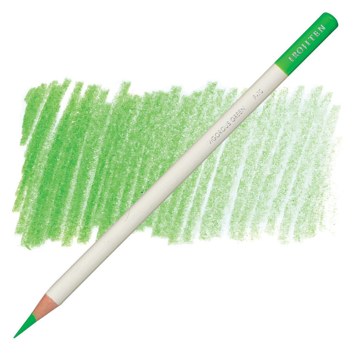 Irojiten Color Pencil - Vigorous Green pencil and swatch