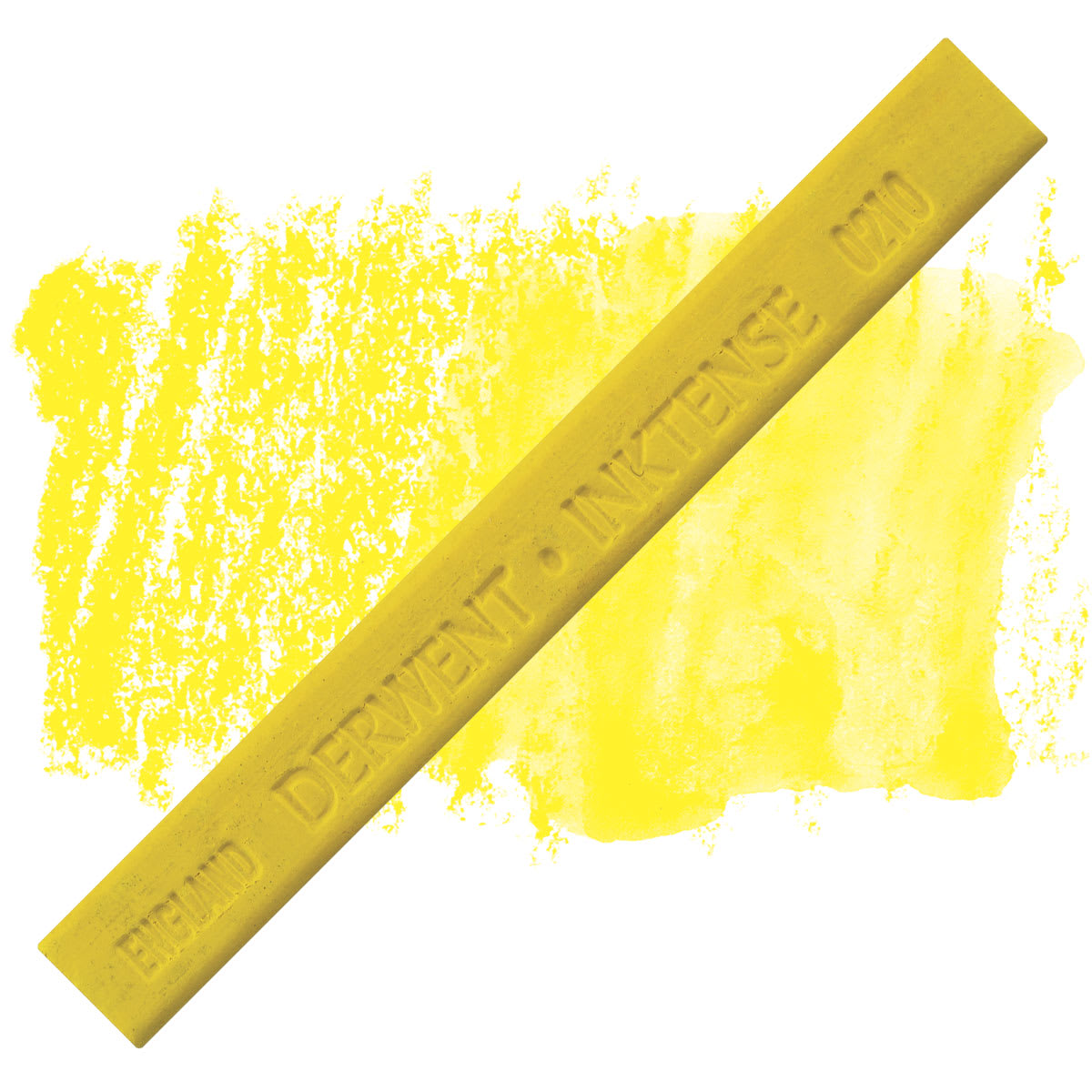 Derwent Inktense Block - Cadmium Yellow block and swatch