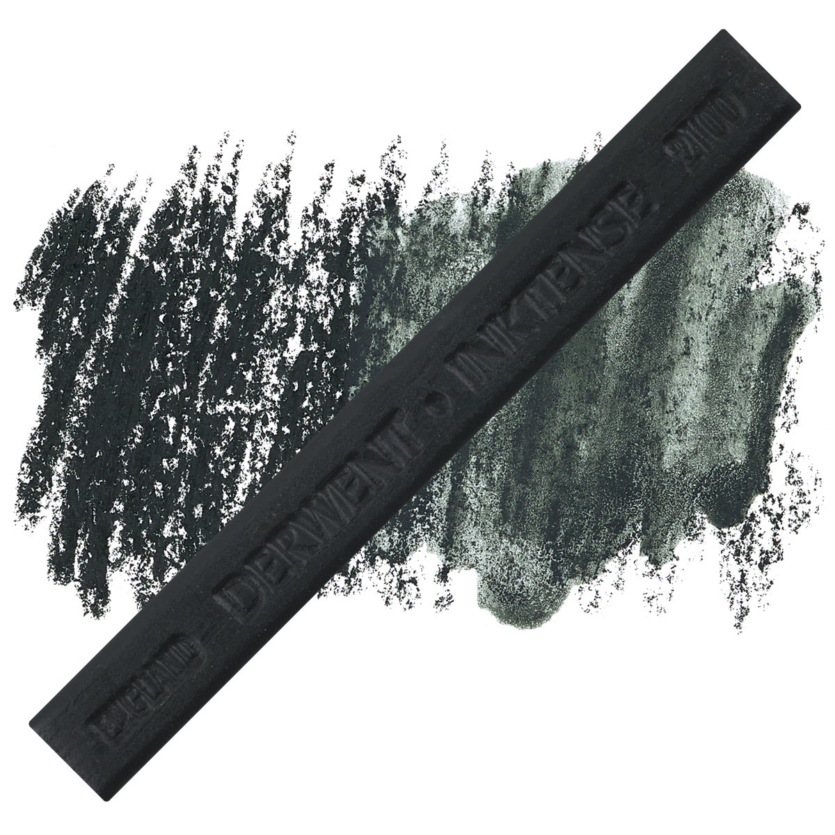 Derwent Inktense Block - Charcoal Gray block and swatch