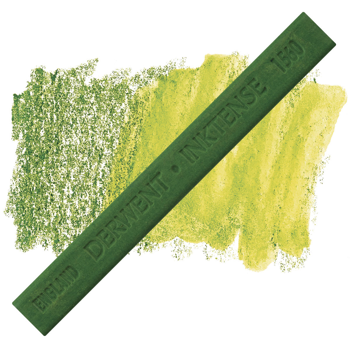 Derwent Inktense Block - Fern Green block and swatch
