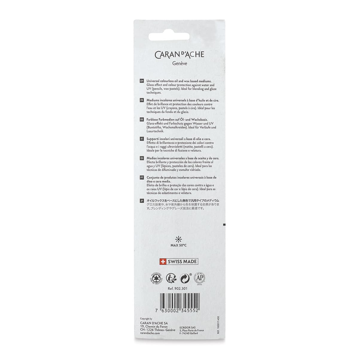Caran d'Ache Blender Bright Pencils - Set of 2 (back of package)