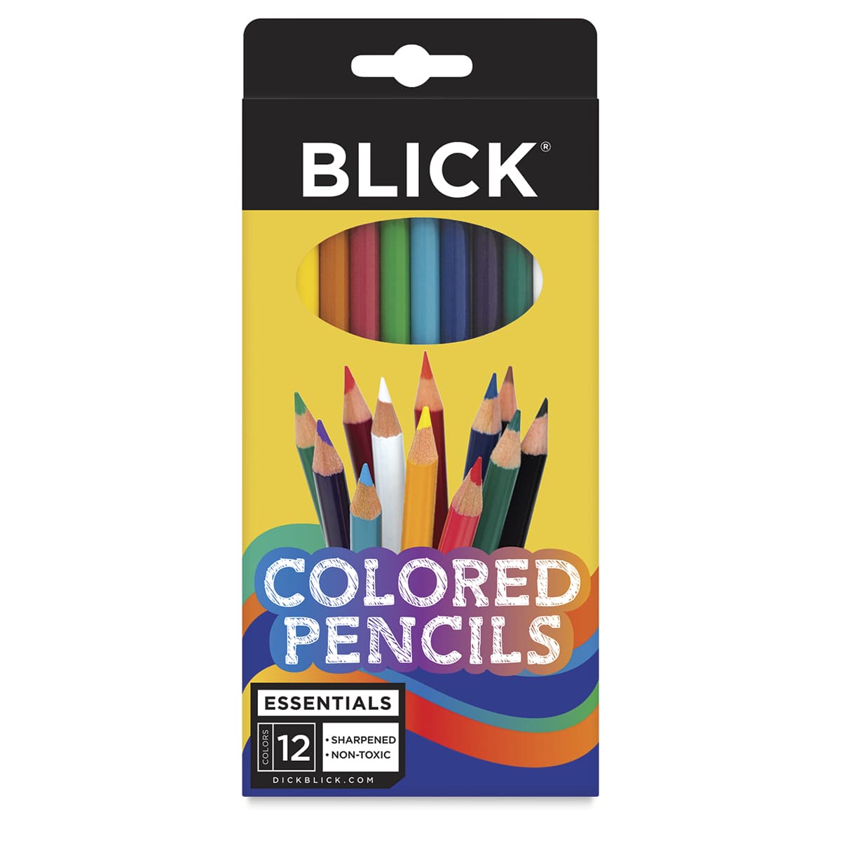 Blick Essentials Colored Pencil Set of 12 - Assorted Colors. In package. Blick Essentials Colored Pencil Set of 12 - Assorted Colors. In package.