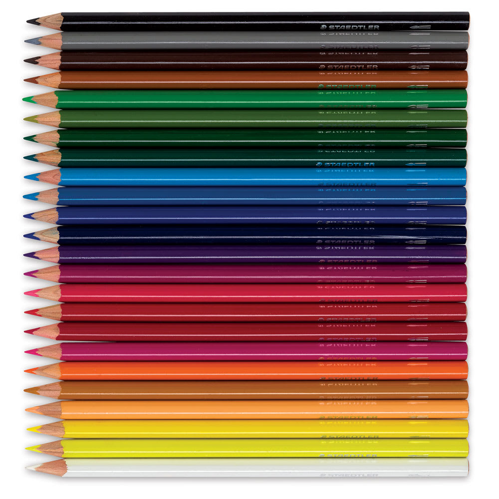 Staedtler Triangular Watercolor Pencils, Set of 24  Inside of Package
