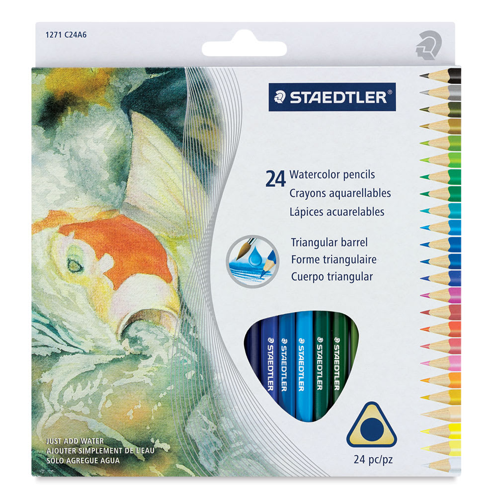Staedtler Triangular Watercolor Pencils, Set of 24  Outside of Package