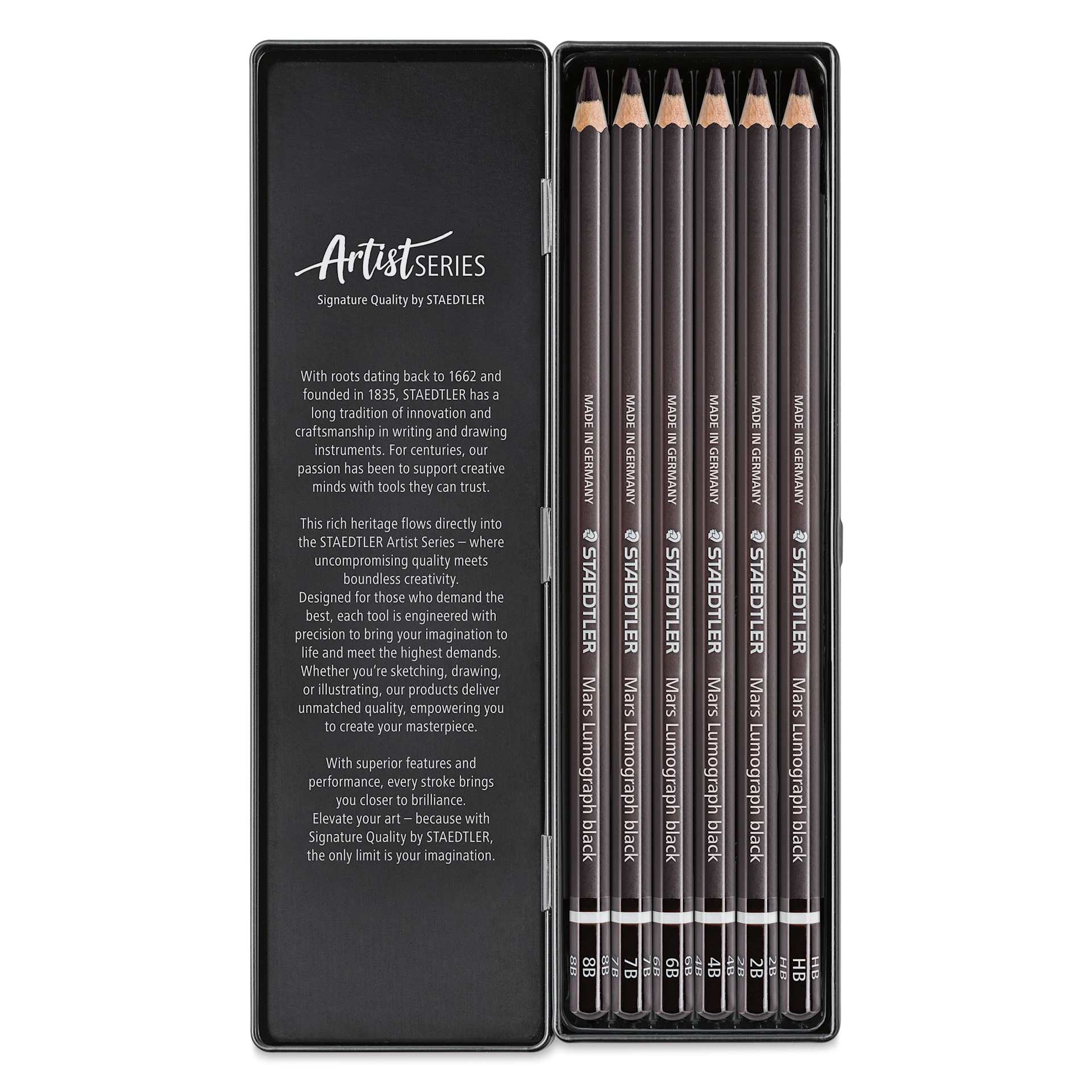Staedtler Mars Lumograph Black Drawing Pencils and Set