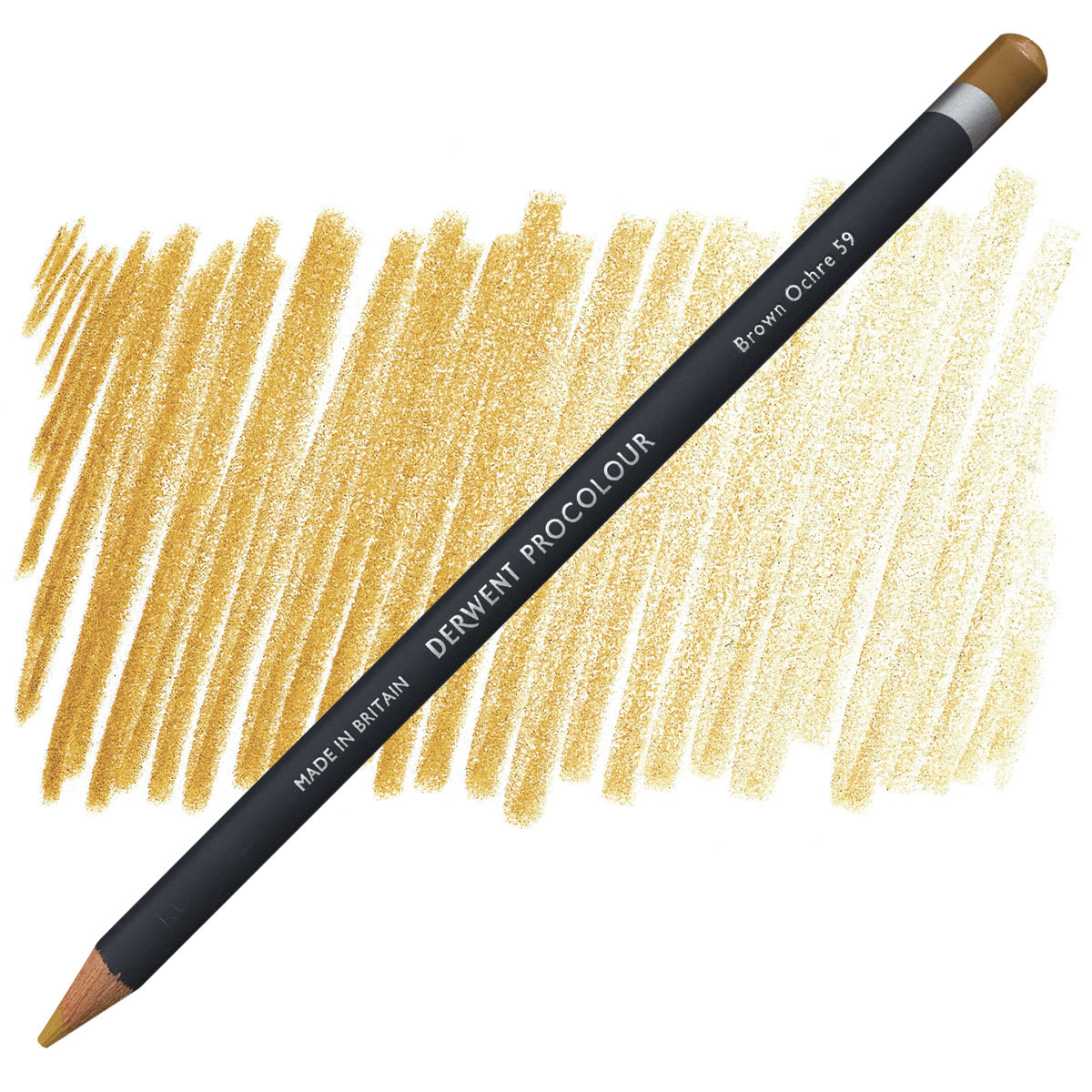 Derwent ProColour Colored Pencil - Brown Ochre pencil and swatch