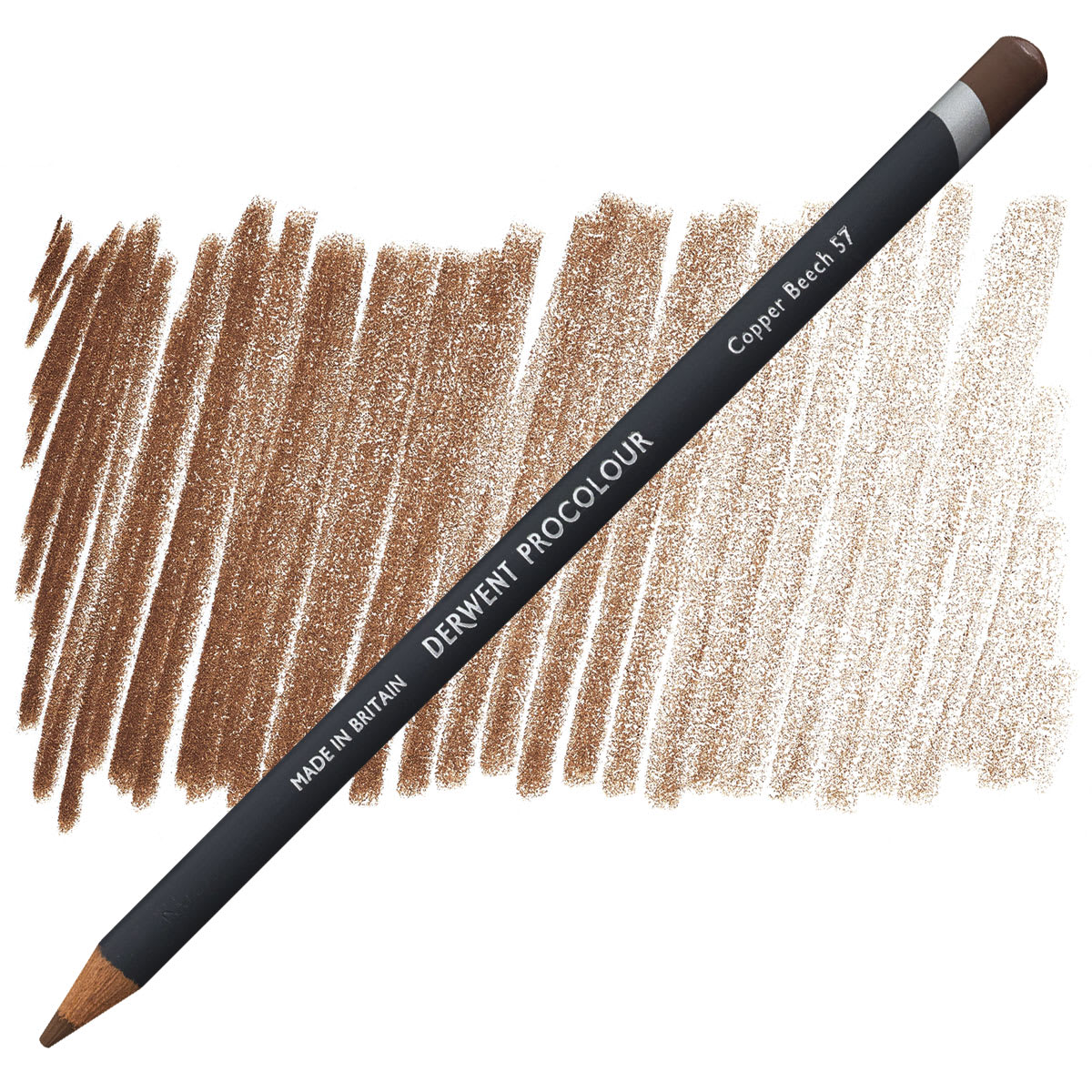 Derwent ProColour Colored Pencil - Copper Beech pencil and swatch