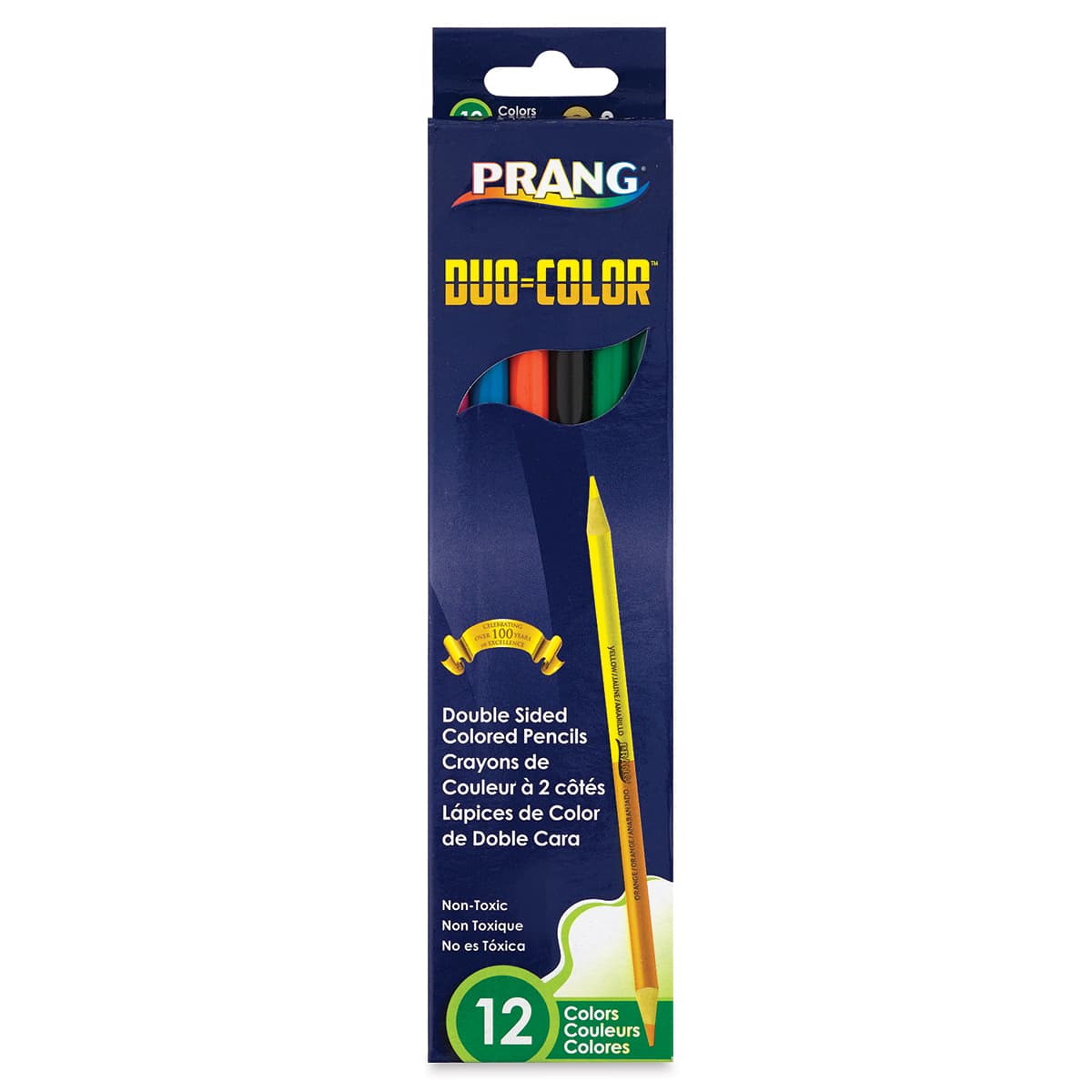 Prang Duo-Color Colored Pencils - Front of package of 12 color pencils