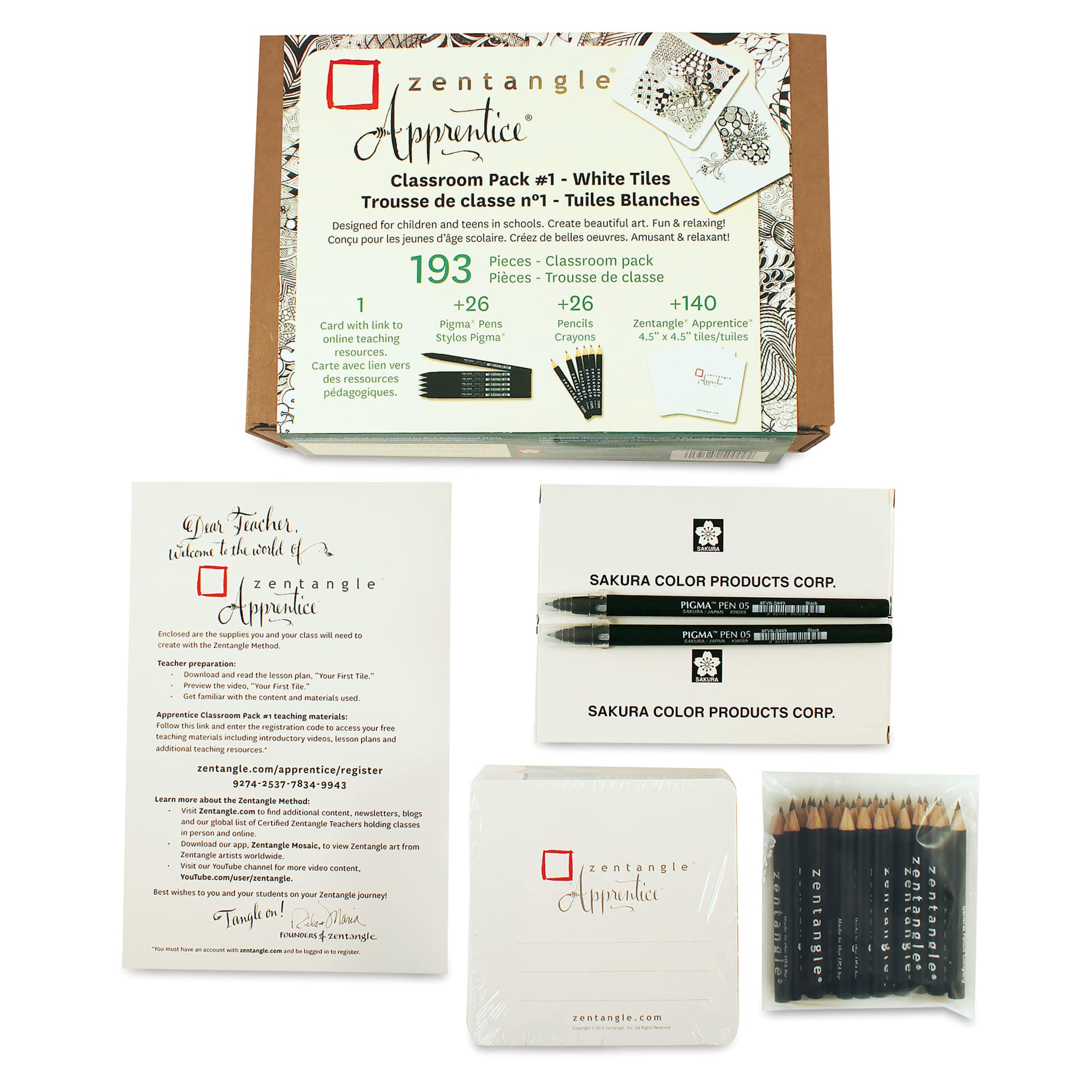 Sakura Zentangle Set - Class Pack, Set of 193