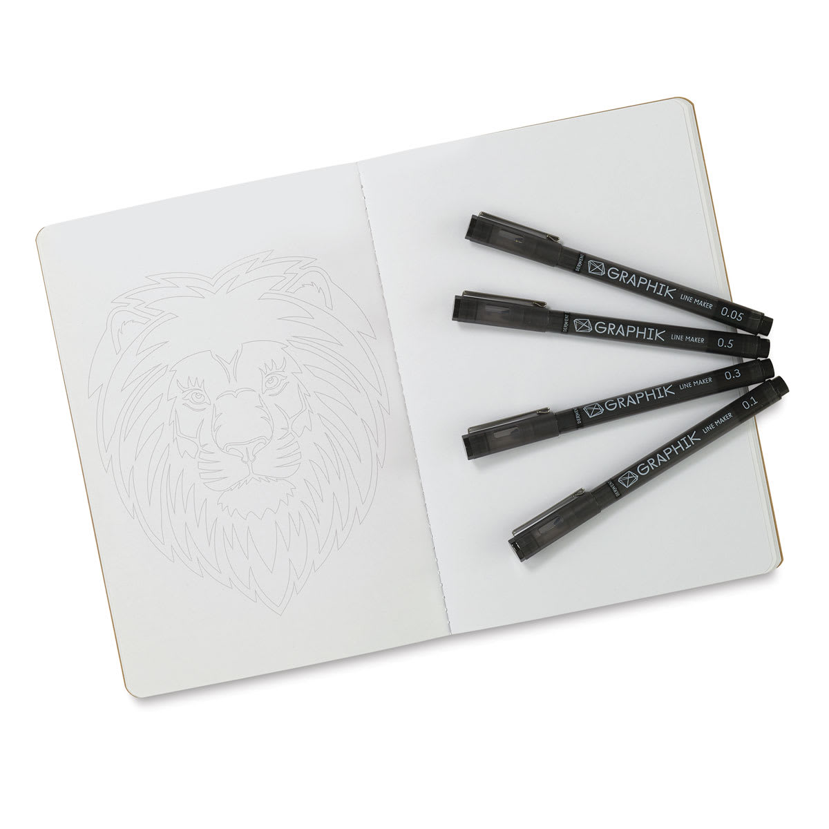 Graphik Line Maker Inked Up Fineliner Illustration Set Four Line Makers (.05, .1, .3 and .5) - Peggable Graphik Line Maker Inked Up Fineliner Illustration Set Four Line Makers (.05, .1, .3 and .5) - Peggable