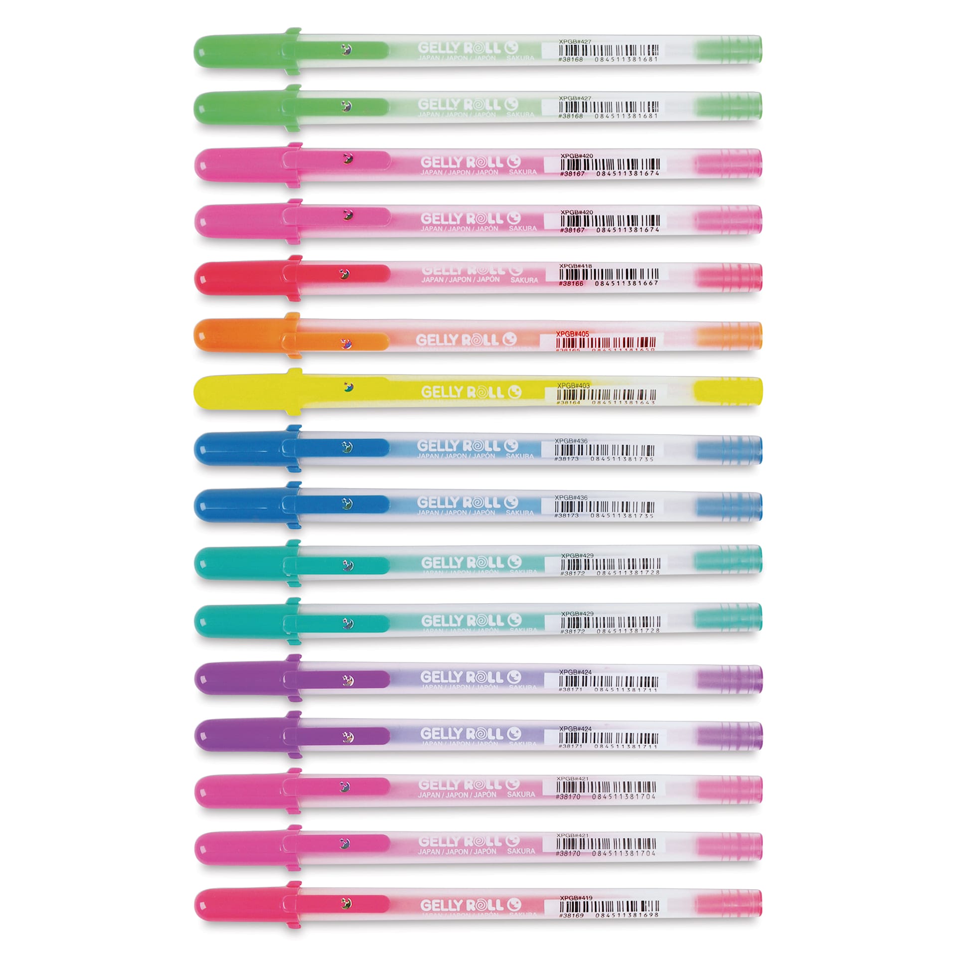 Sakura Gelly Roll Moonlight Pens - Assorted Colors, Set of 16, Fine Point Sakura Gelly Roll Moonlight Pens - Assorted Colors, Set of 16, Fine Point