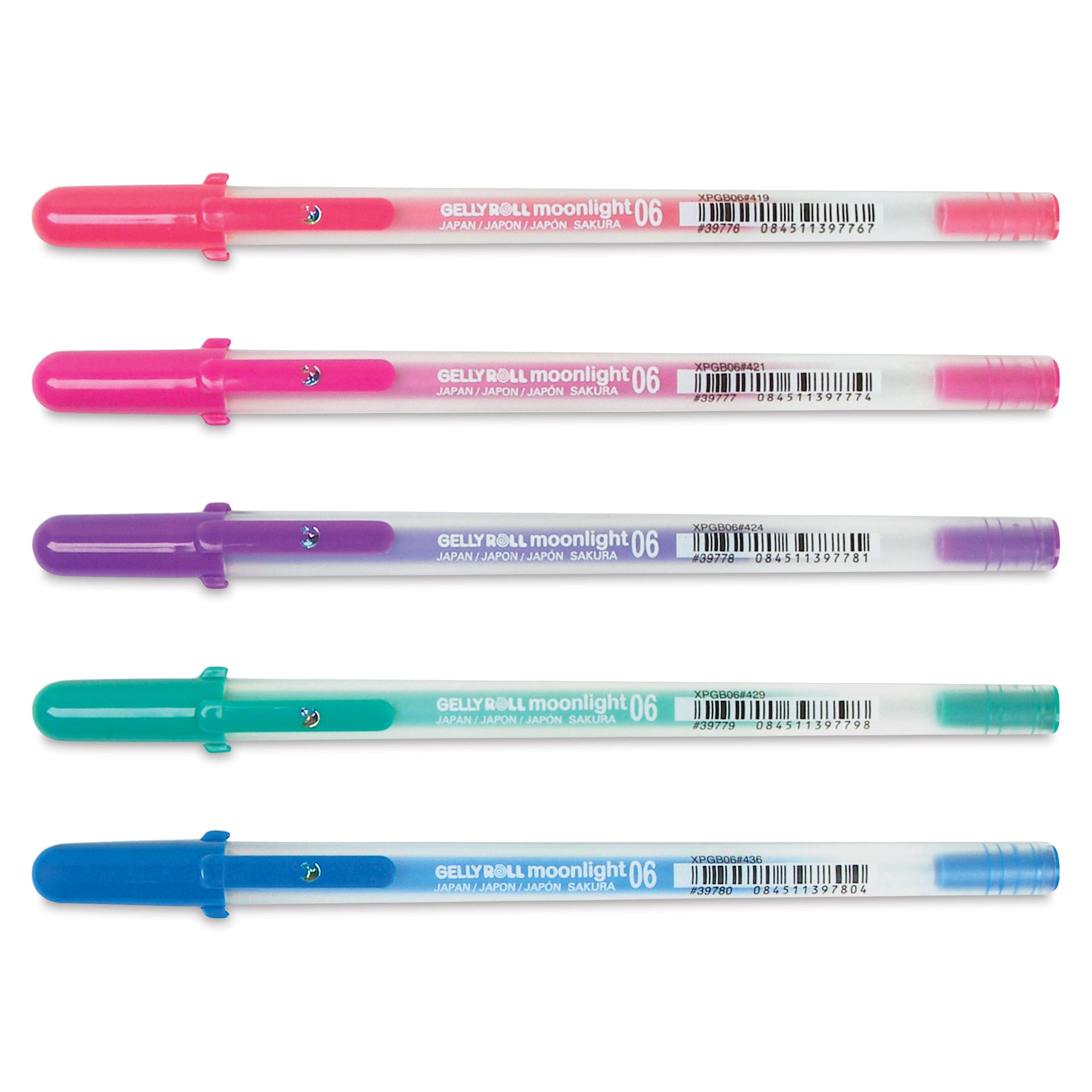 Sakura Gelly Roll Moonlight Pens - Dusk Colors, Set of 5, Fine Point