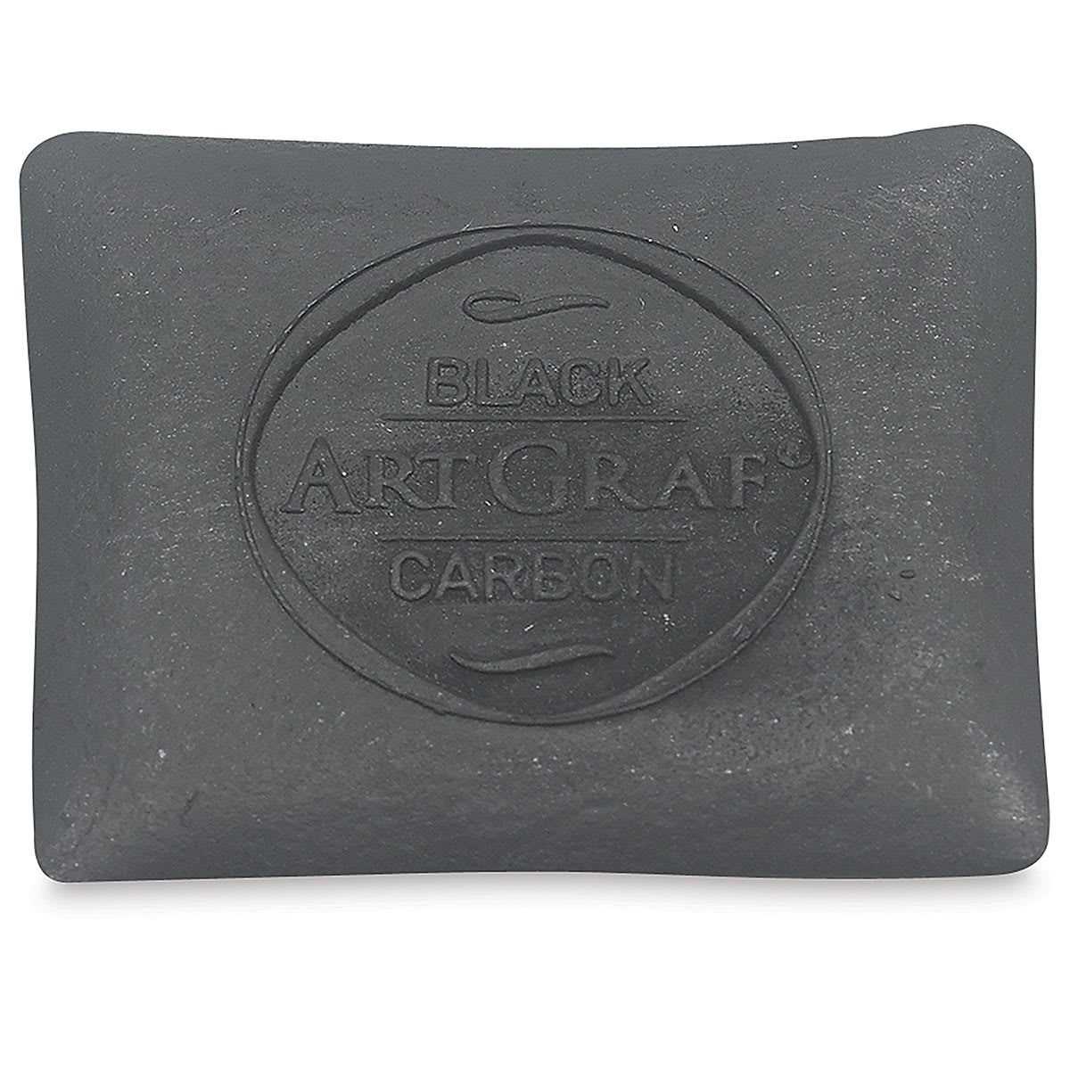 Viarco ArtGraf Carbon - Top view of Carbon Disc showing stamped logo
