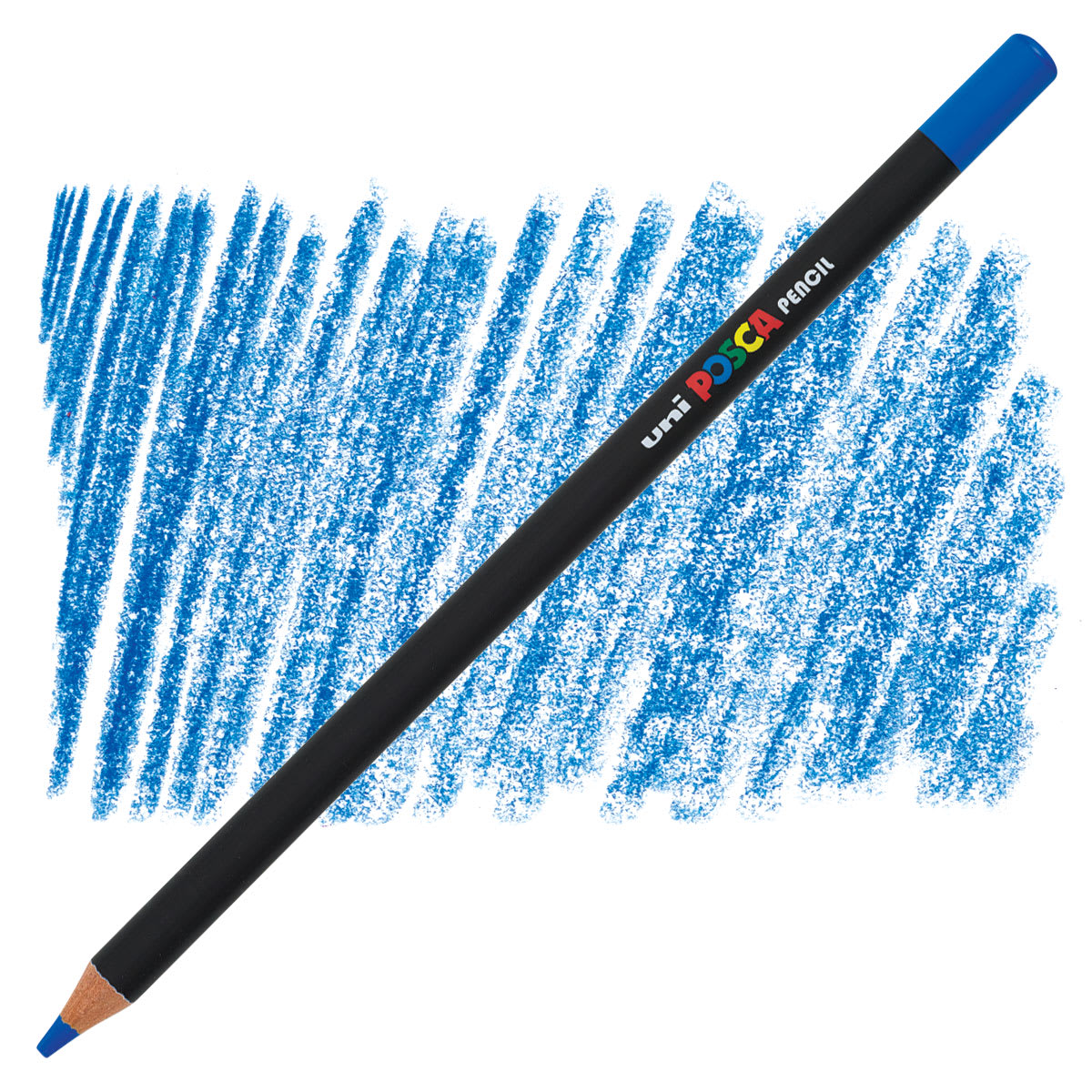 Posca Colored Pencil - Blue pencil and swatch