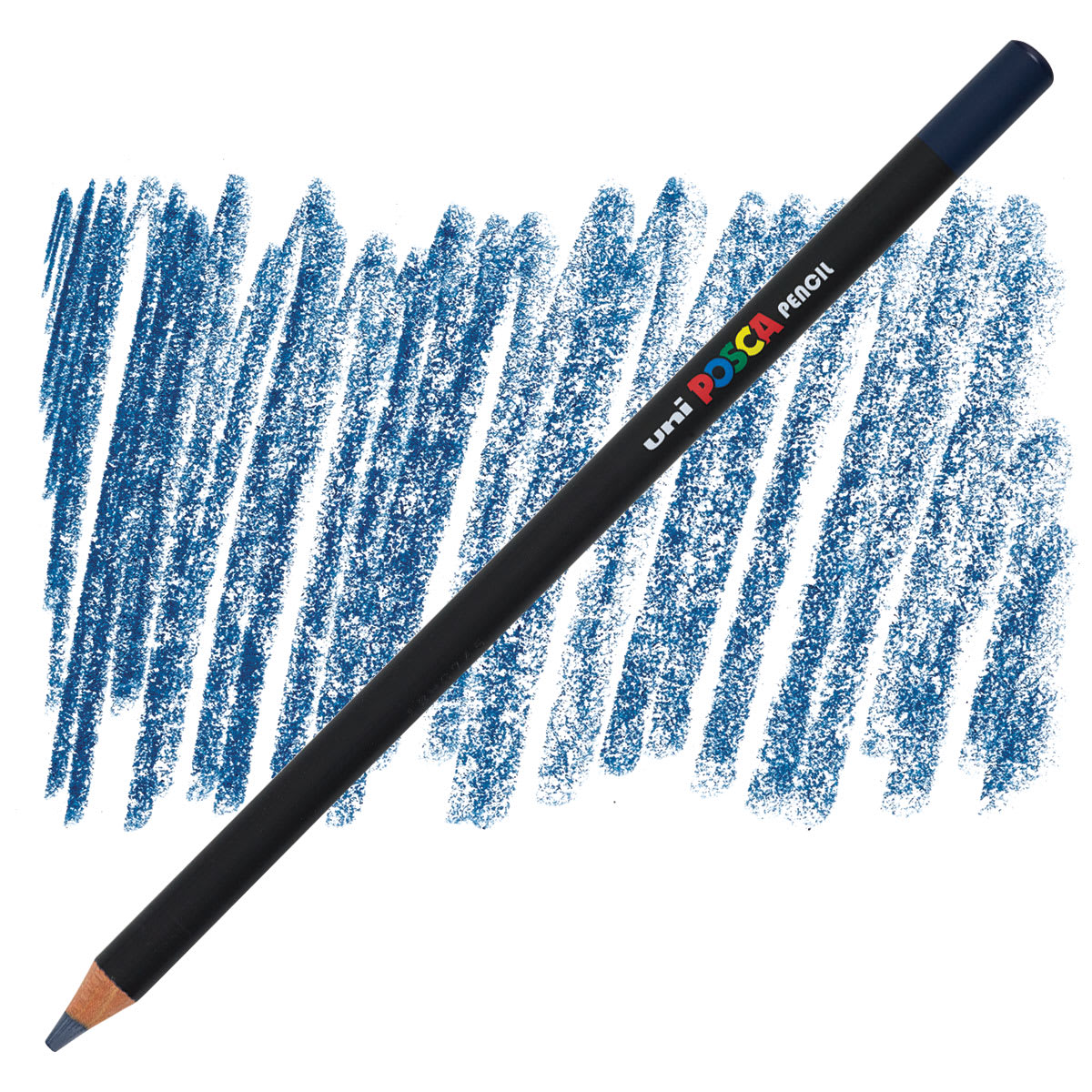 Posca Colored Pencil - Navy Blue pencil and swatch