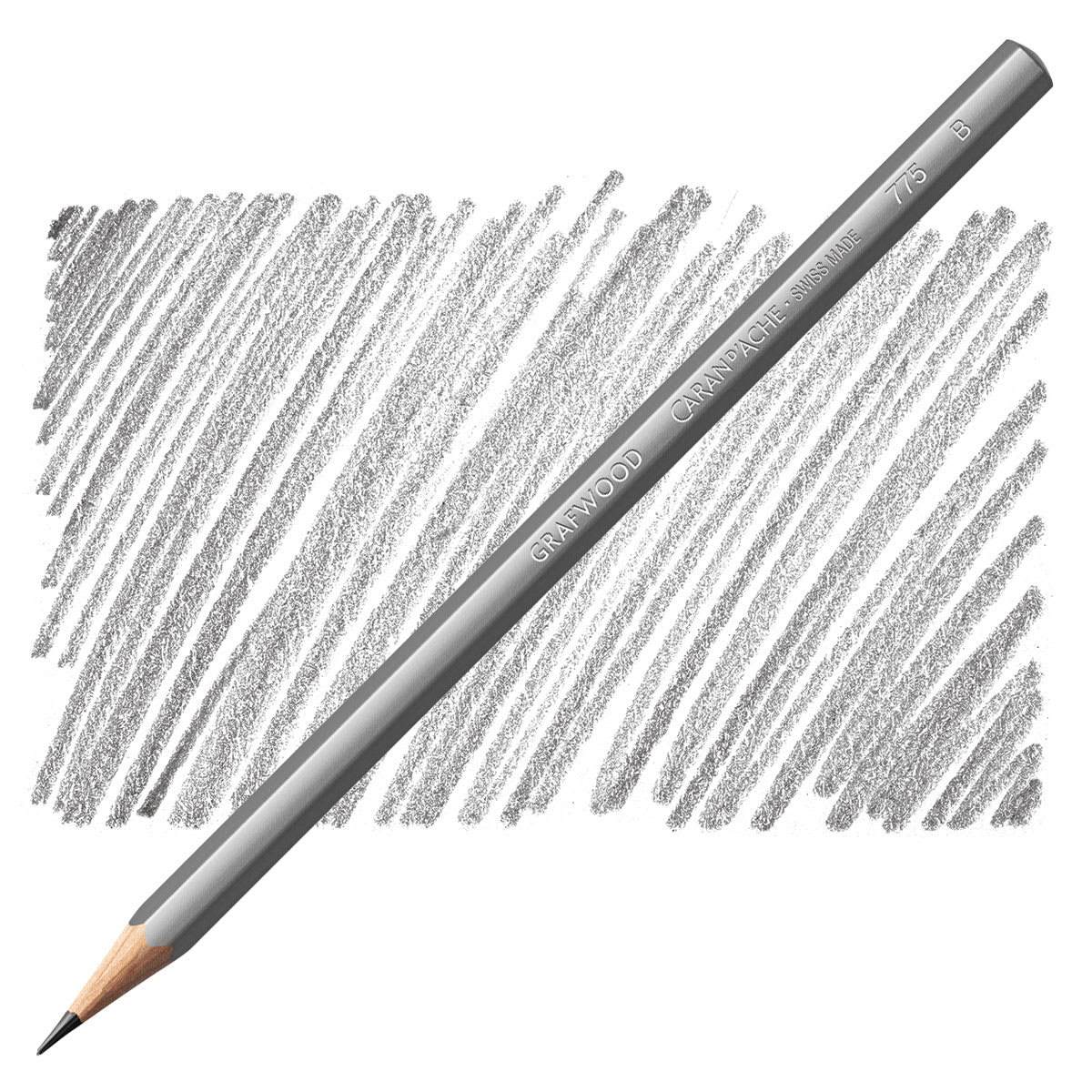 Caran d'Ache Grafwood Pencil - B pencil and swatch